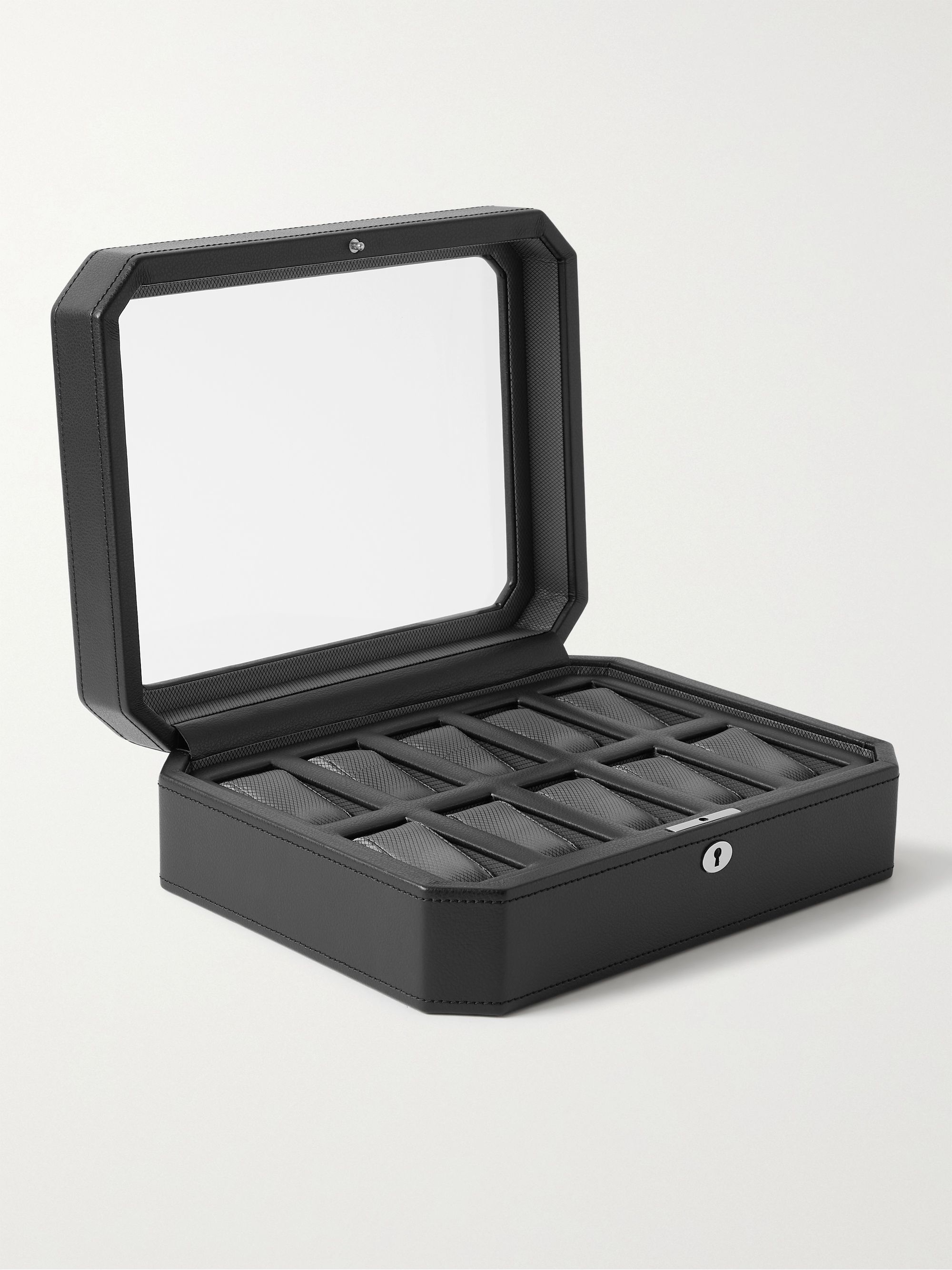 WOLF Windsor Vegan Leather Ten-Piece Watch Box
