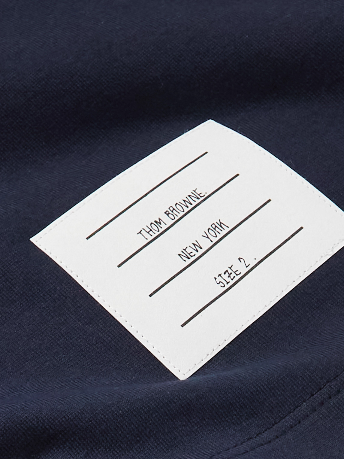 Thom Browne Blue Cotton T-shirt In Blue