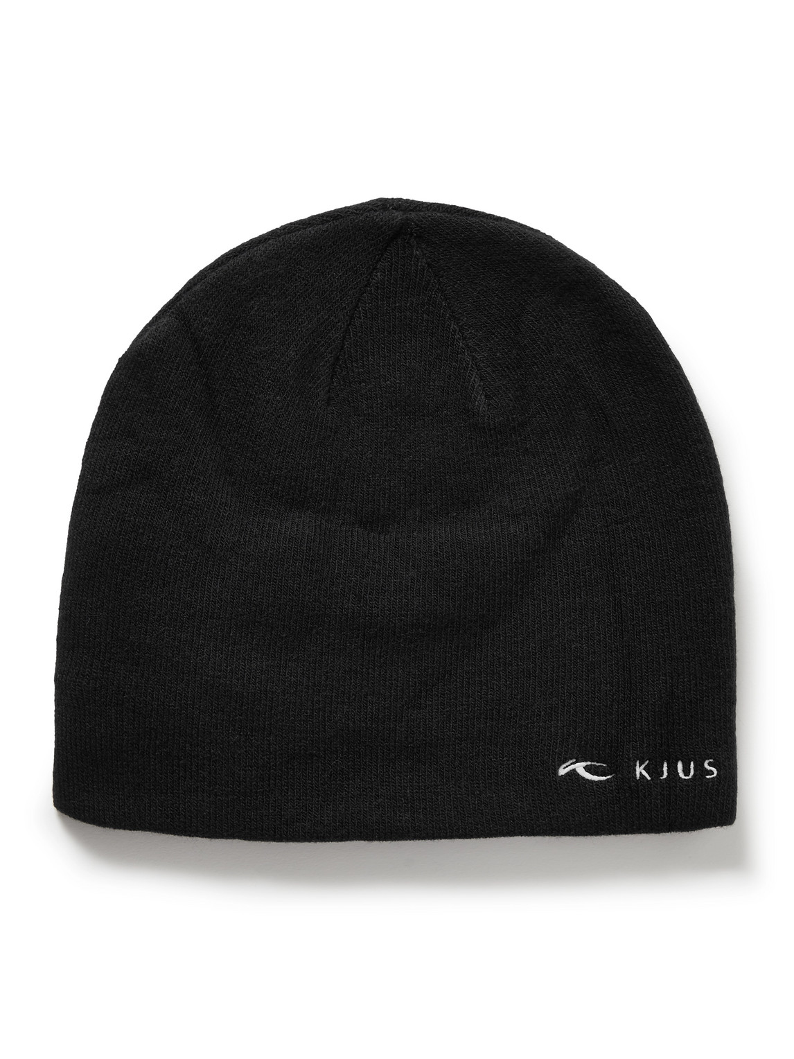 Kjus Logo-embroidered Ribbed-knit Ski Beanie In Black