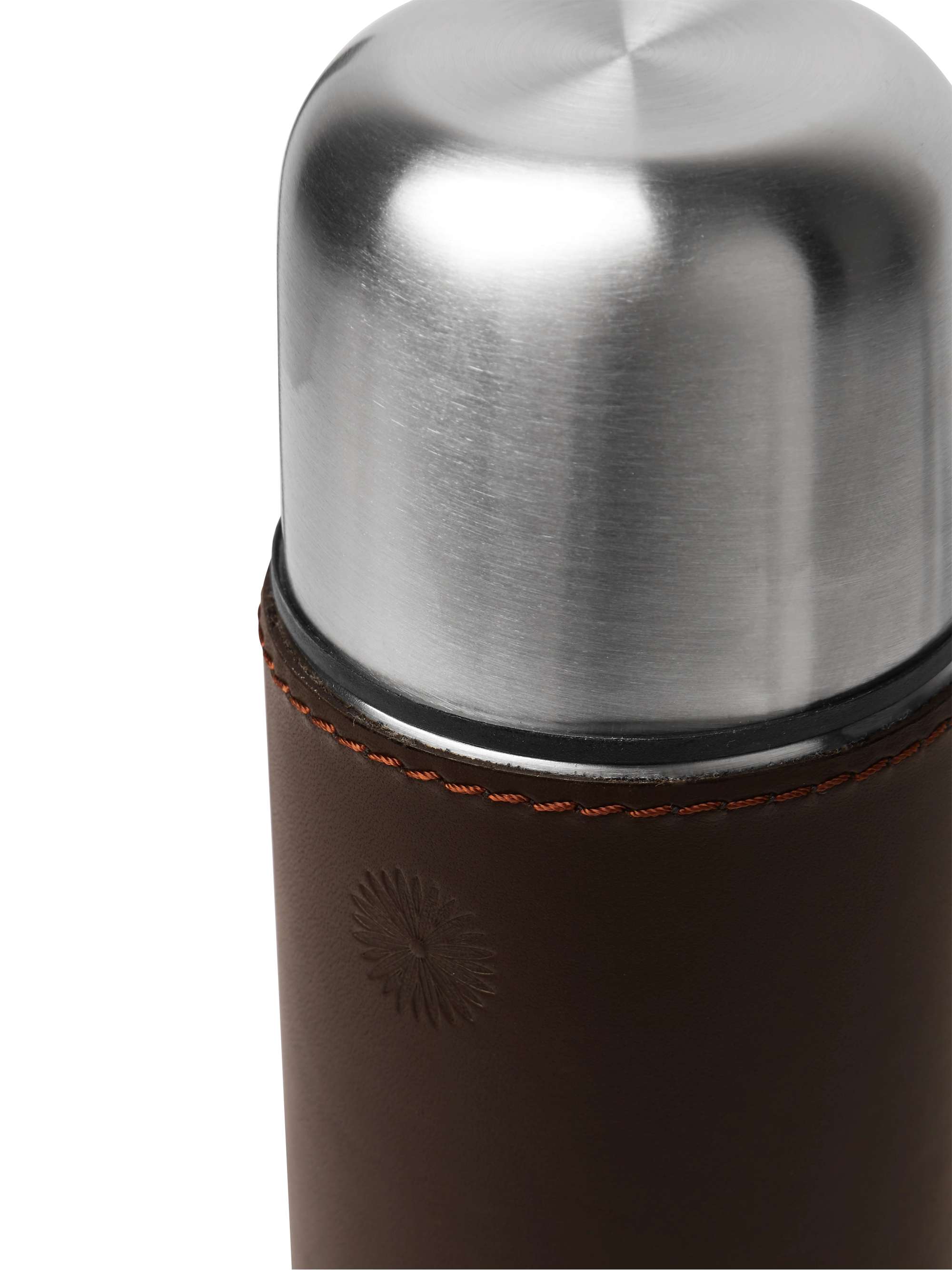 PURDEY Leather and Steel Flask