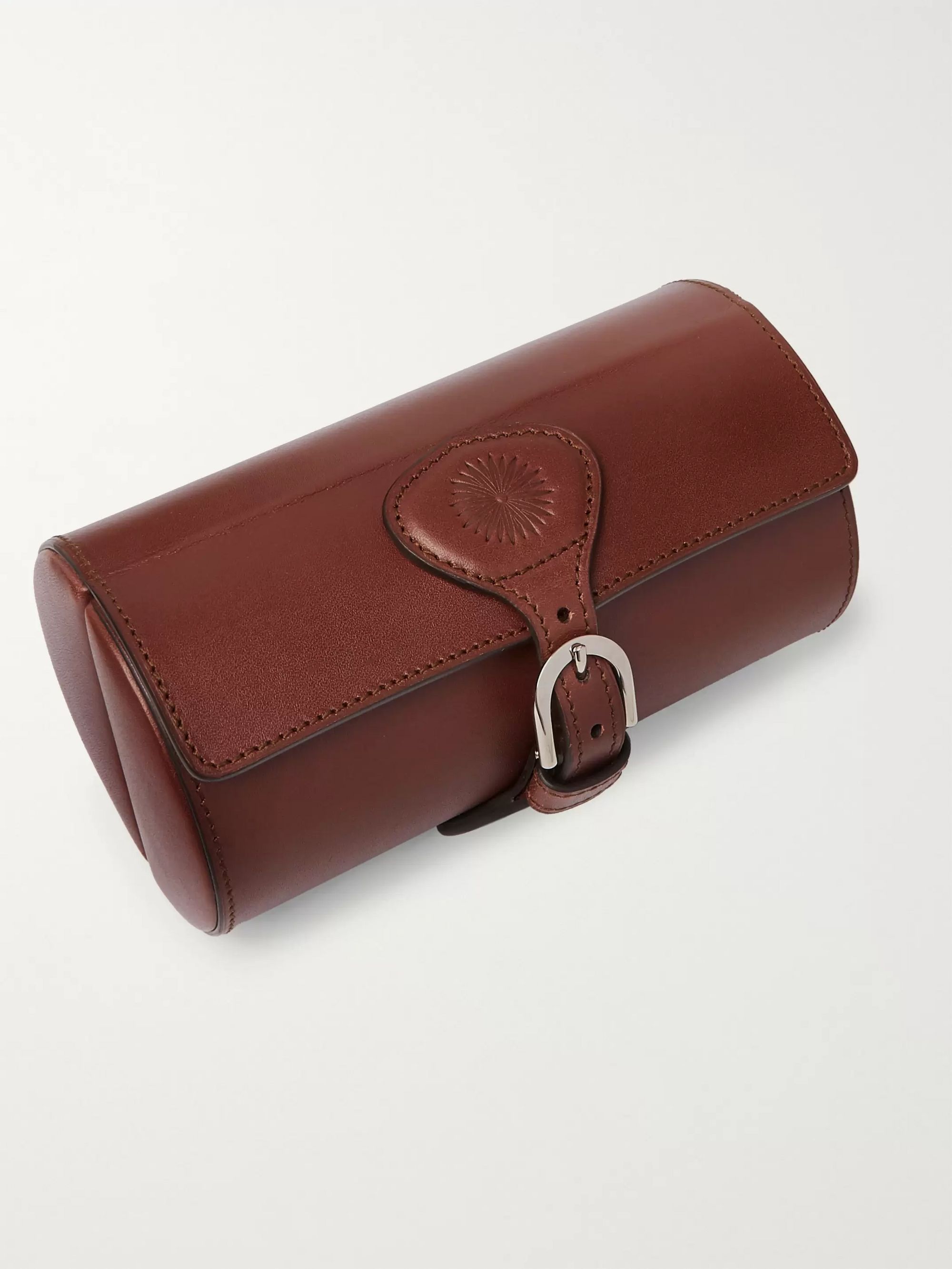 PURDEY Travel Leather Double Watch Roll