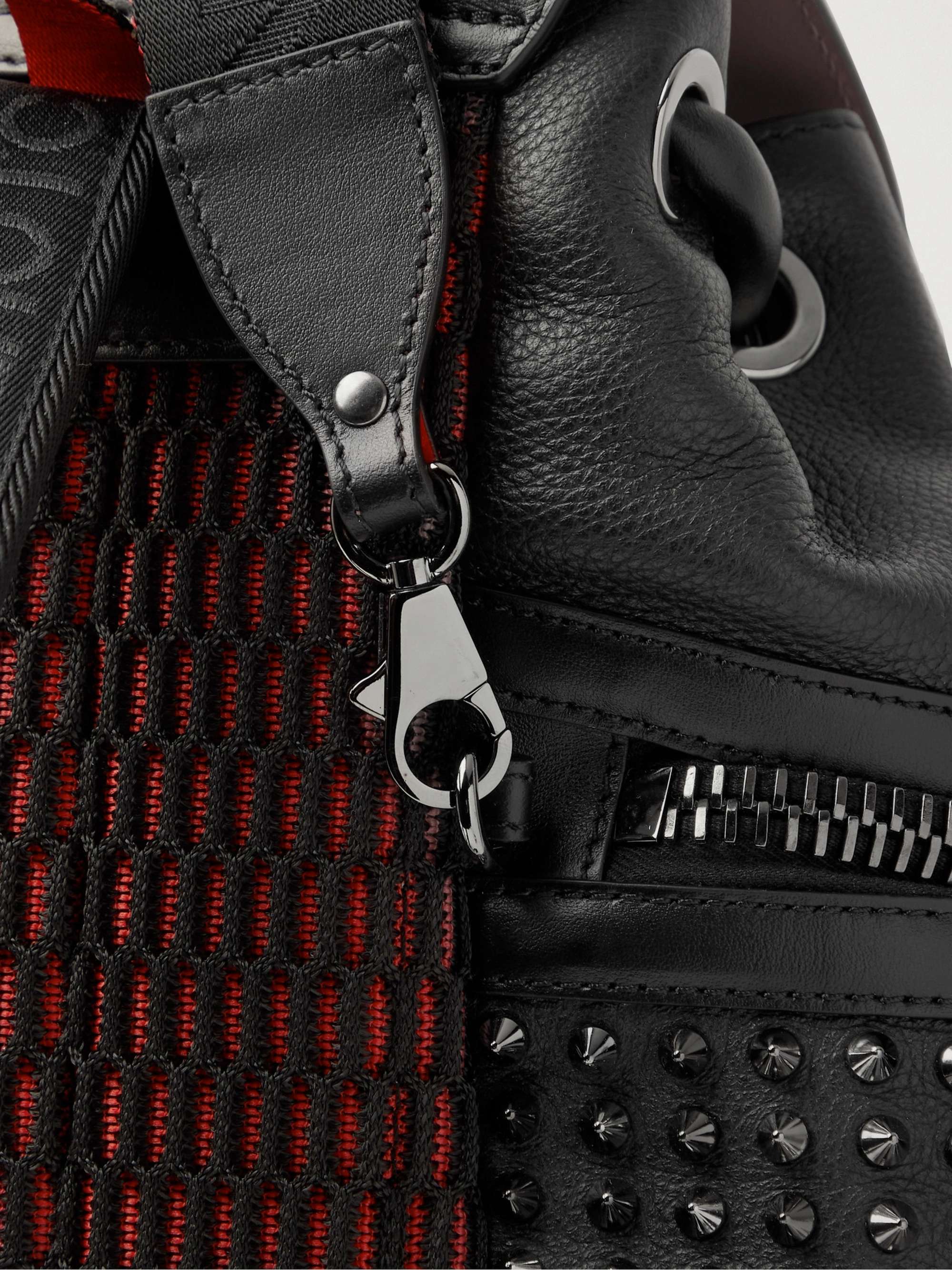 Shop Christian Louboutin BackParis Leather Spike Backpack