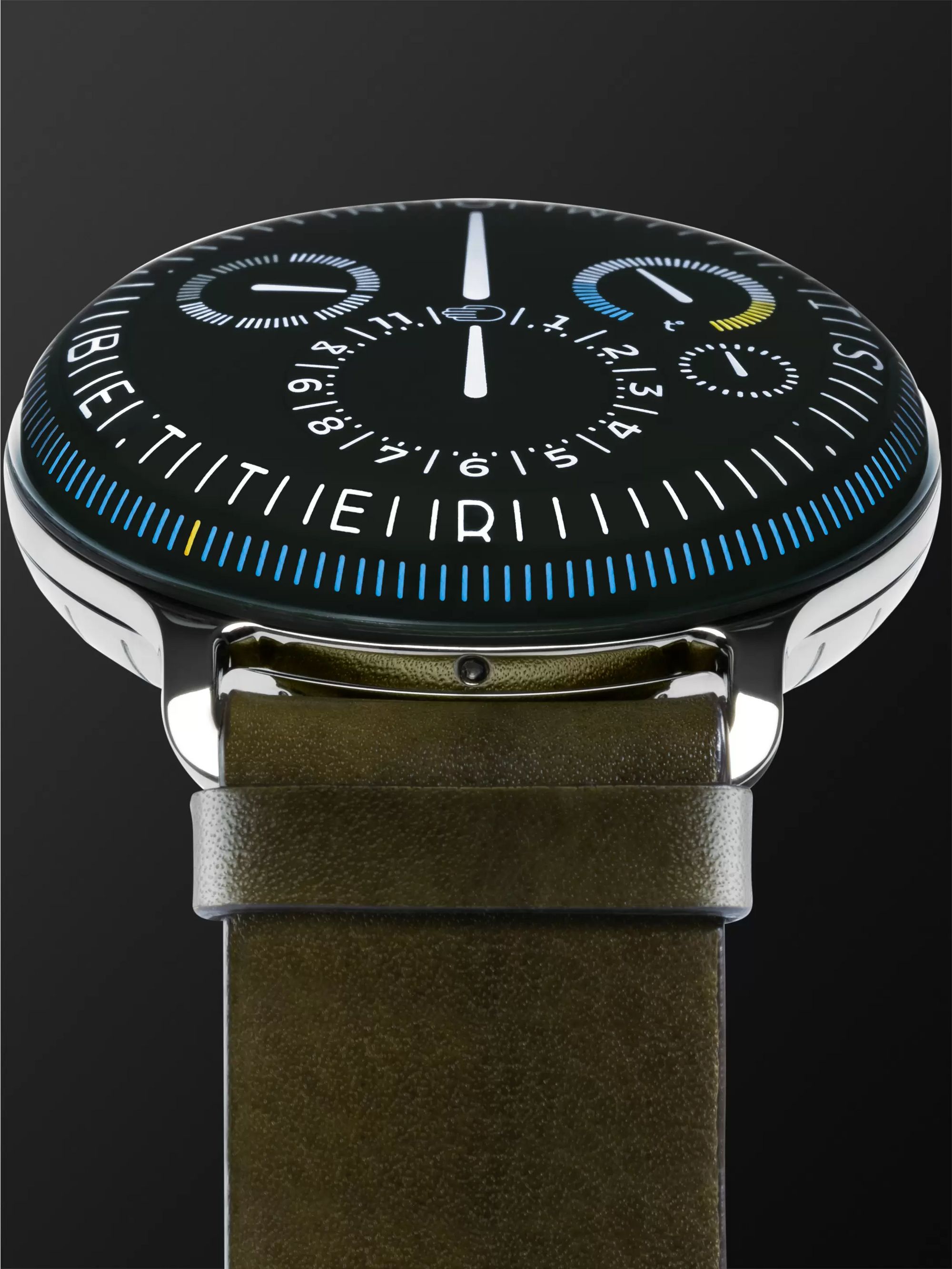 RESSENCE Type 3X Limited Edition Automatic 44mm Titanium and Leather Watch