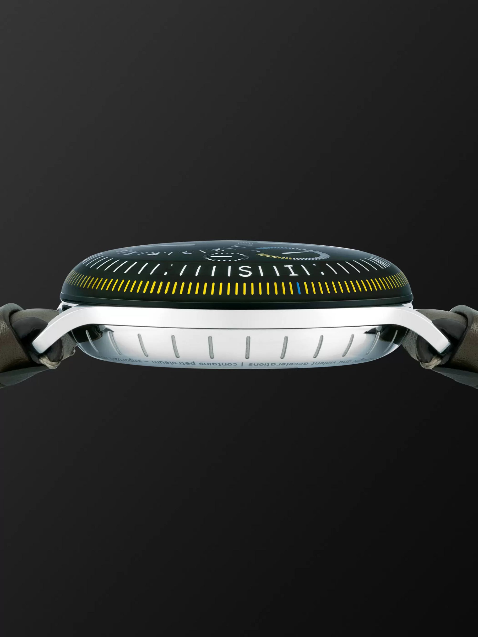 RESSENCE Type 3X Limited Edition Automatic 44mm Titanium and Leather Watch