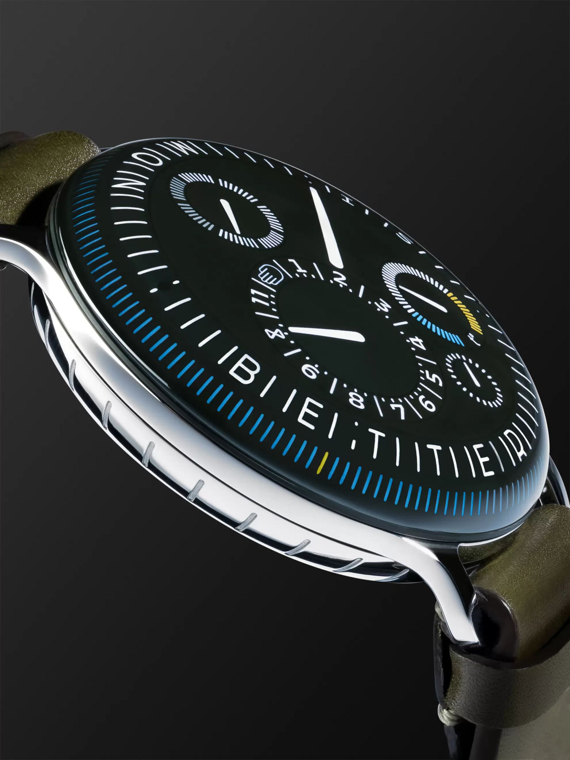 RESSENCE Type 3X Limited Edition Automatic 44mm Titanium and Leather Watch
