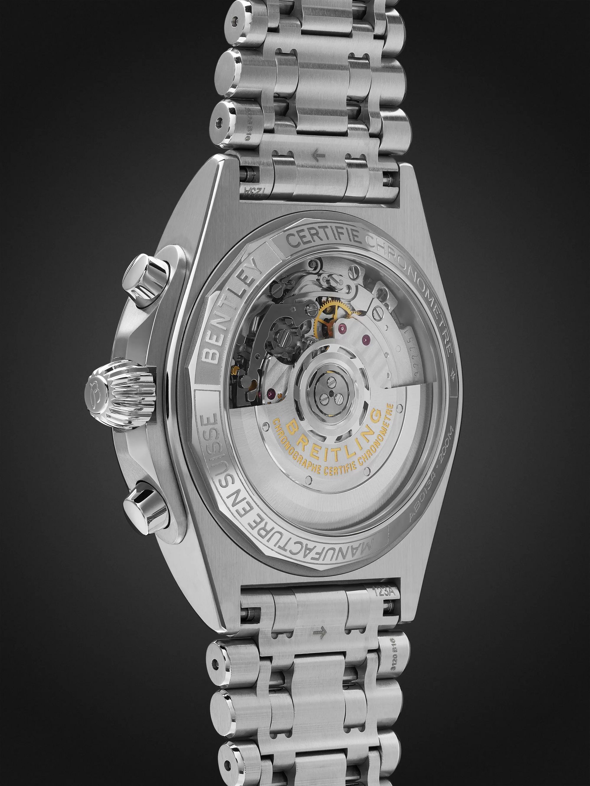 BREITLING Chronomat B01 Bentley Edition Automatic Chronograph 42mm Stainless Steel Watch, Ref. No. AB01343A1L1A1