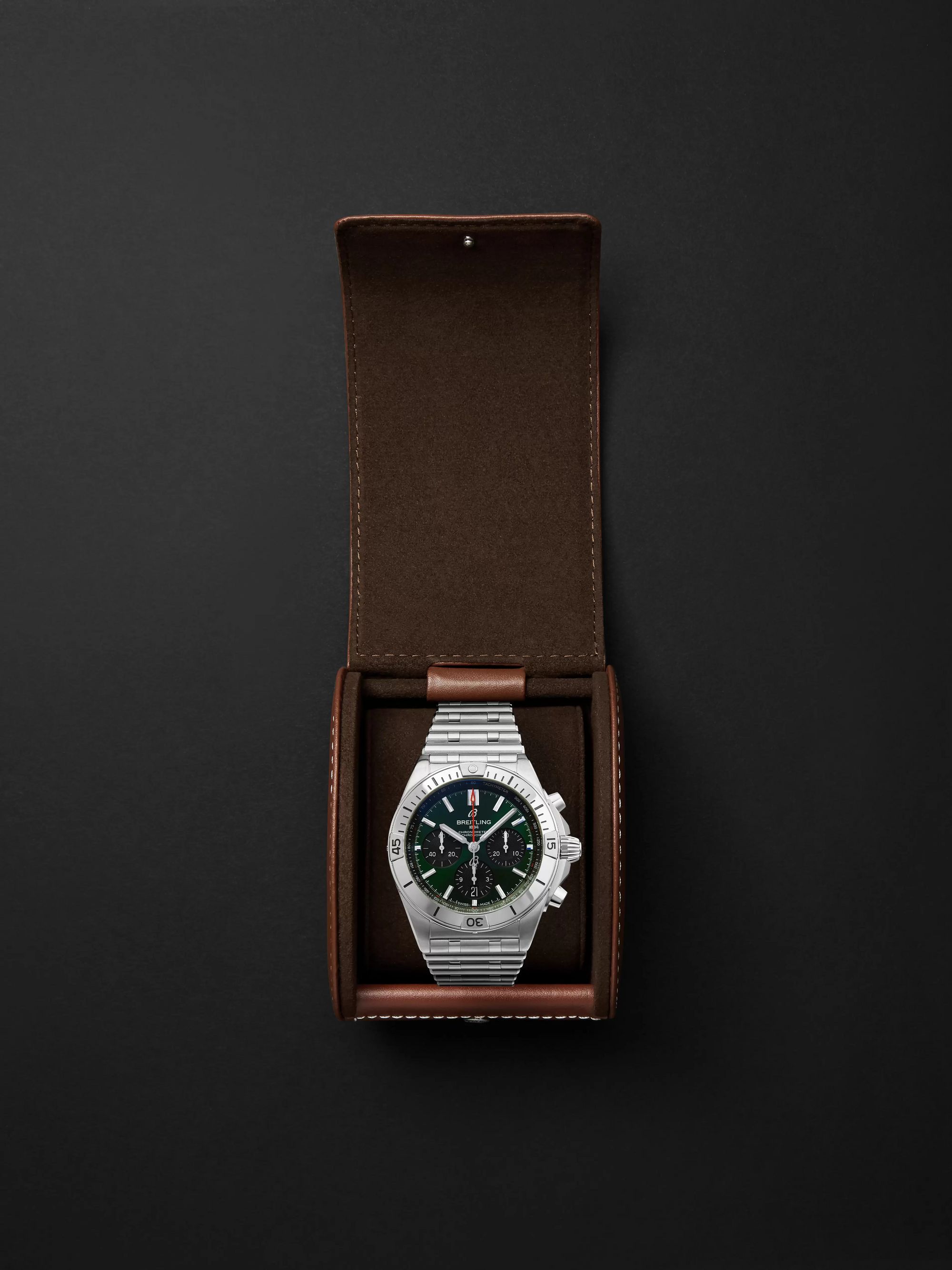 BREITLING Chronomat B01 Bentley Edition Automatic Chronograph 42mm Stainless Steel Watch, Ref. No. AB01343A1L1A1