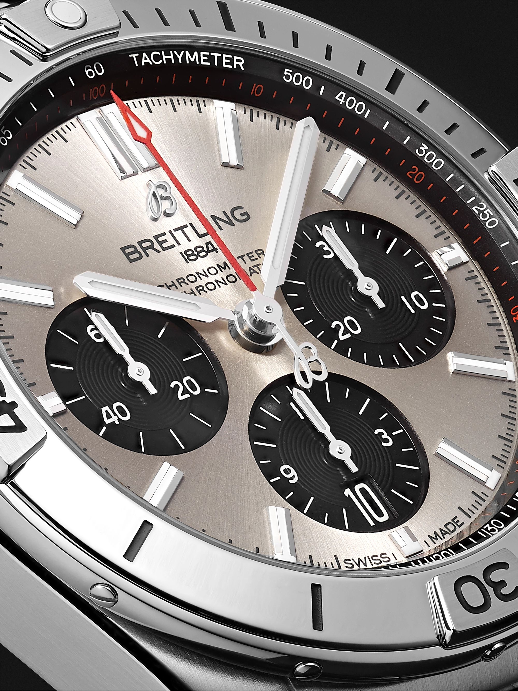 BREITLING Chronomat B01 Automatic Chronograph 42mm Stainless Steel Watch, Ref. No. AB0134101G1A1