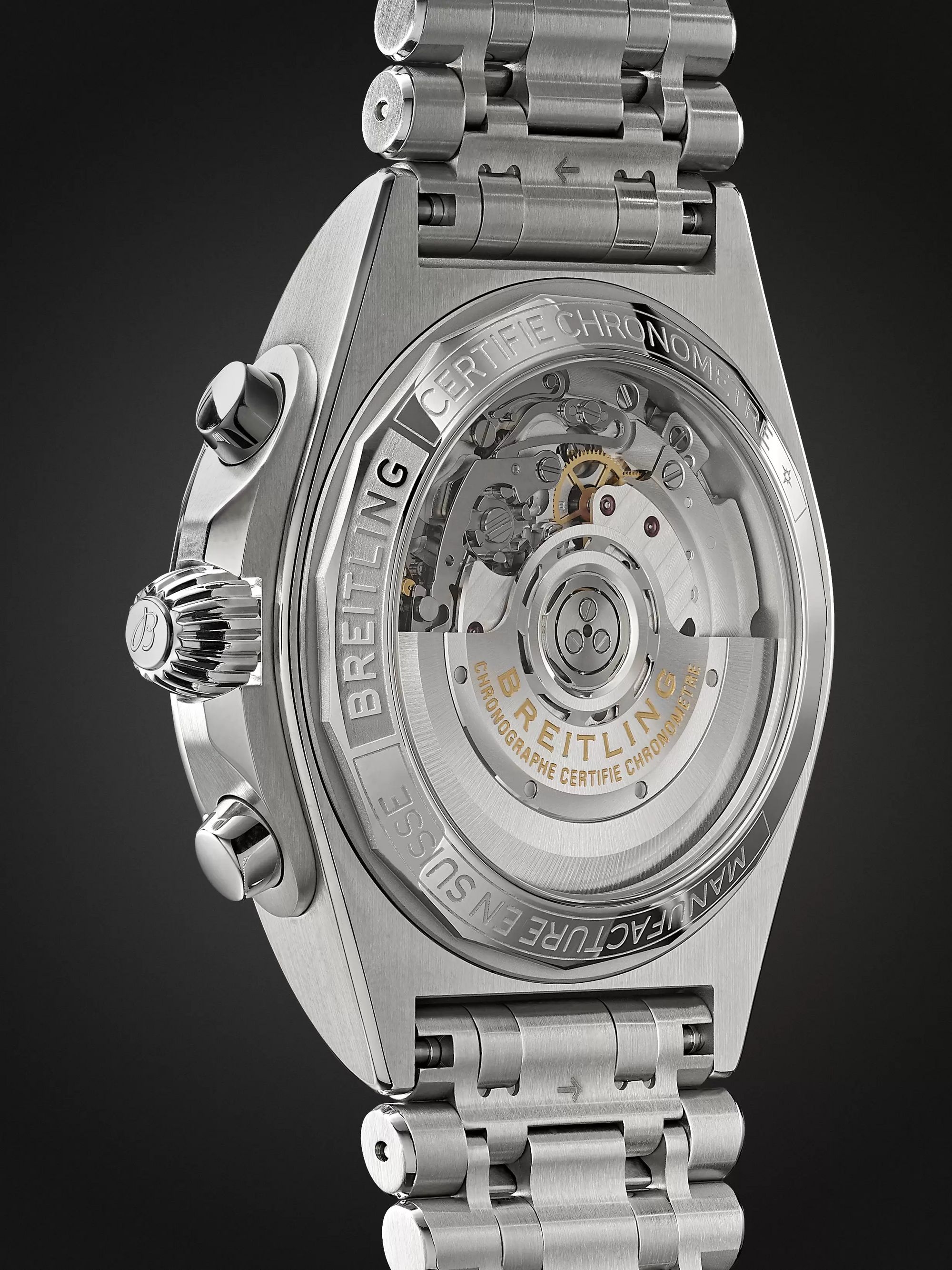 BREITLING Chronomat B01 Automatic Chronograph 42mm Stainless Steel Watch, Ref. No. AB0134101K1A1
