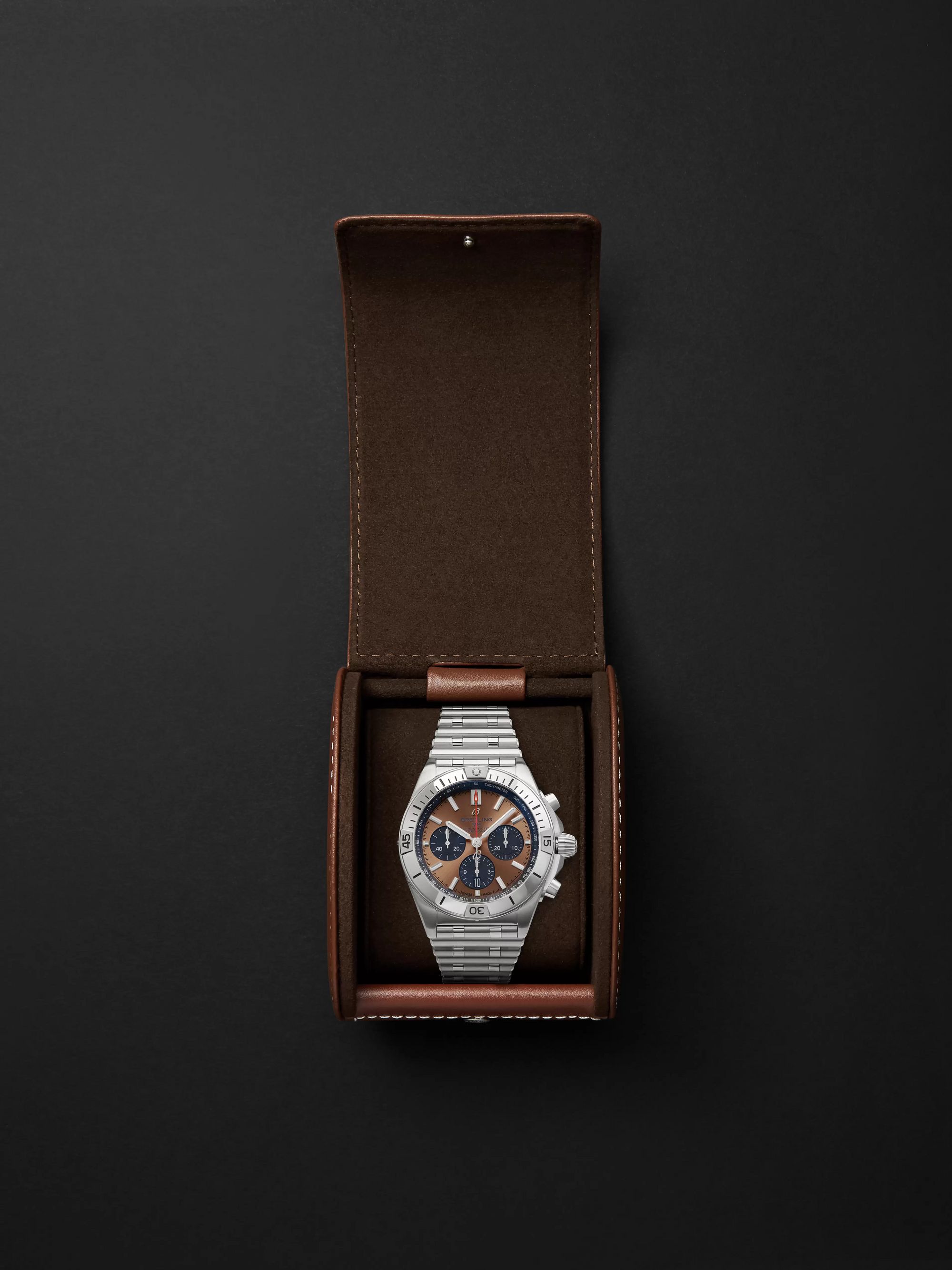BREITLING Chronomat B01 Automatic Chronograph 42mm Stainless Steel Watch, Ref. No. AB0134101K1A1