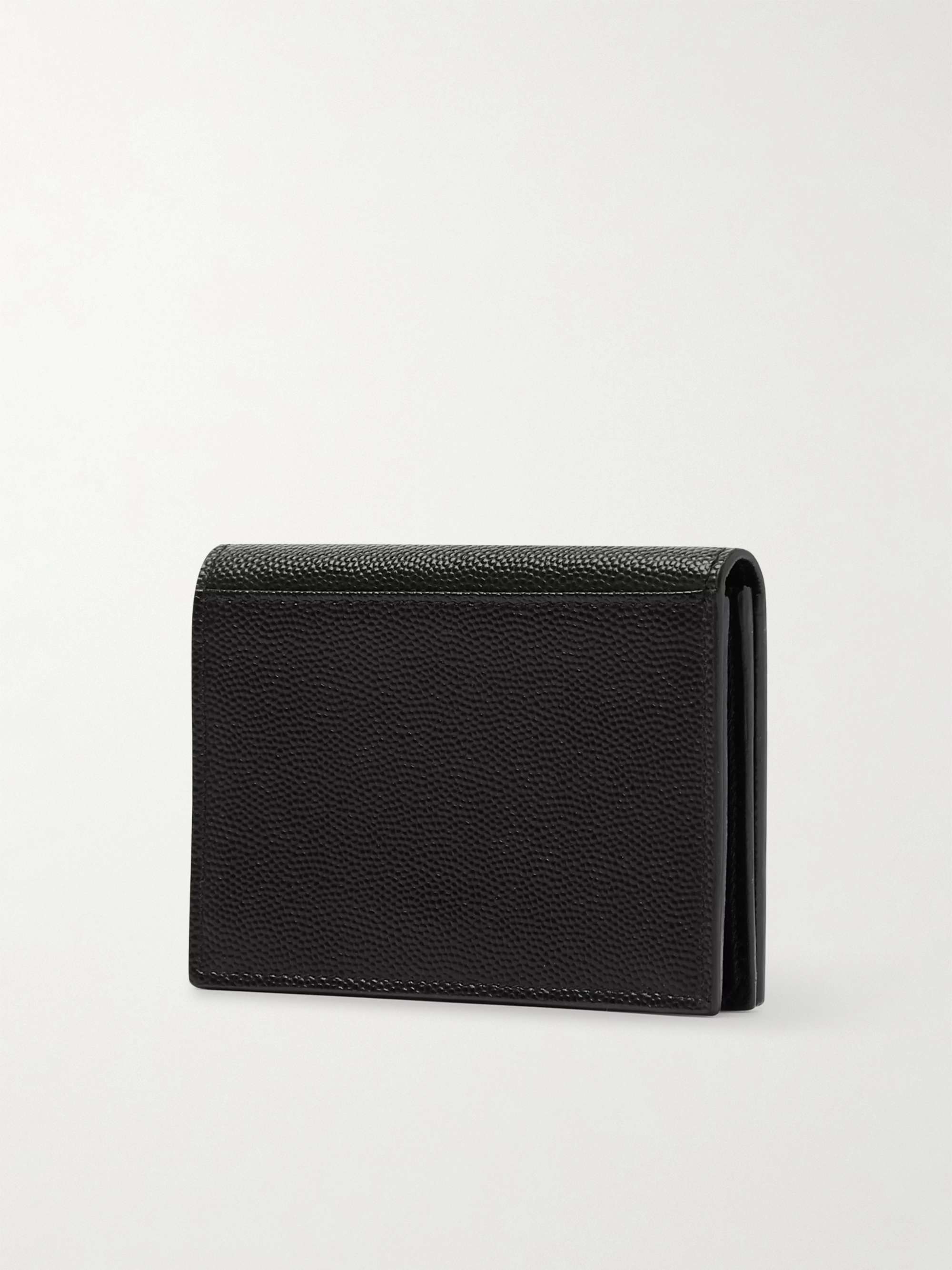 SAINT LAURENT Pebble-Grain Leather Billfold Wallet