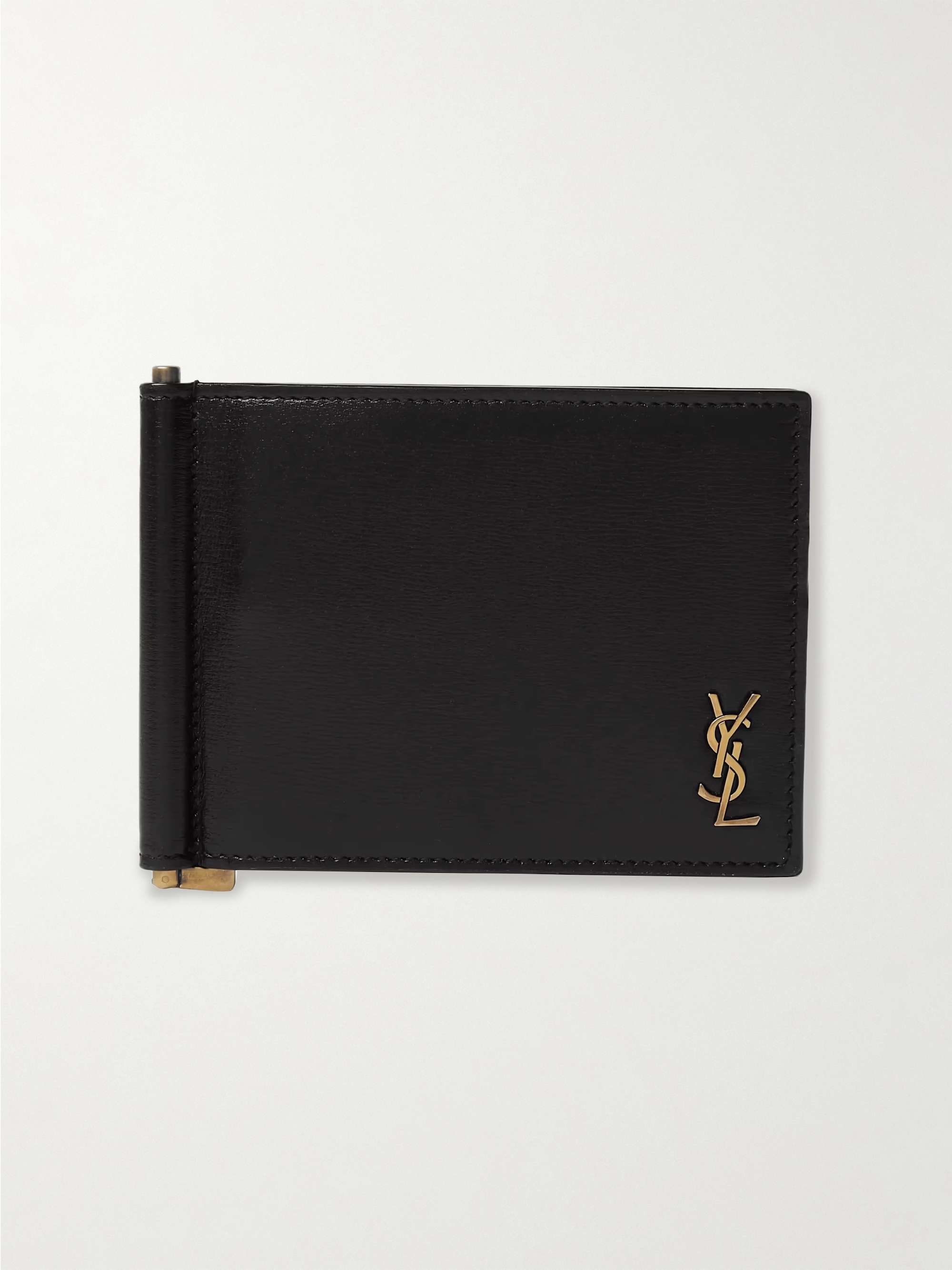 Saint Laurent YSL Bill Clip Wallet - Black