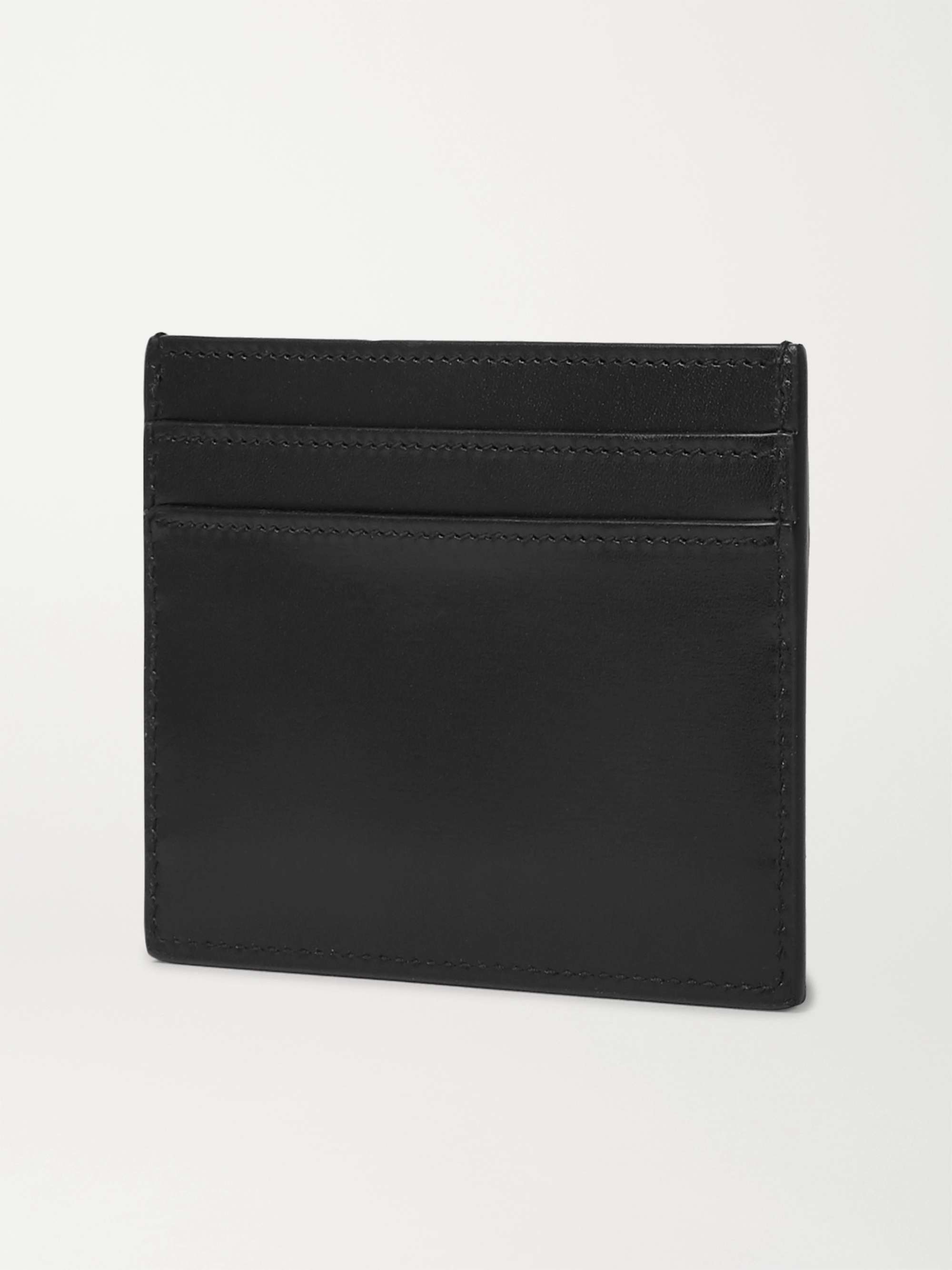 SAINT LAURENT Logo-Appliquéd Leather Cardholder
