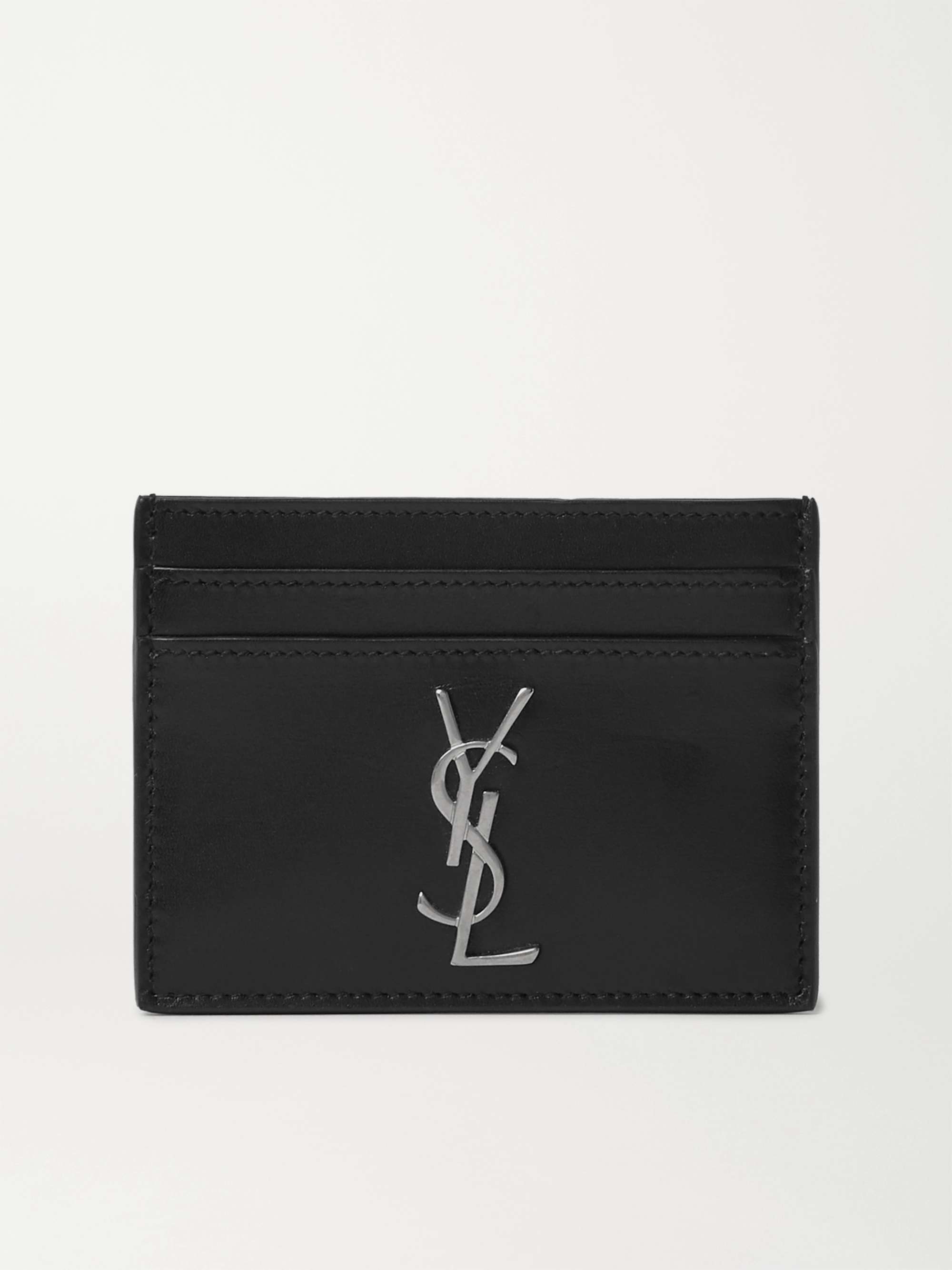 Saint Laurent Men's Monogram Leather Card Case