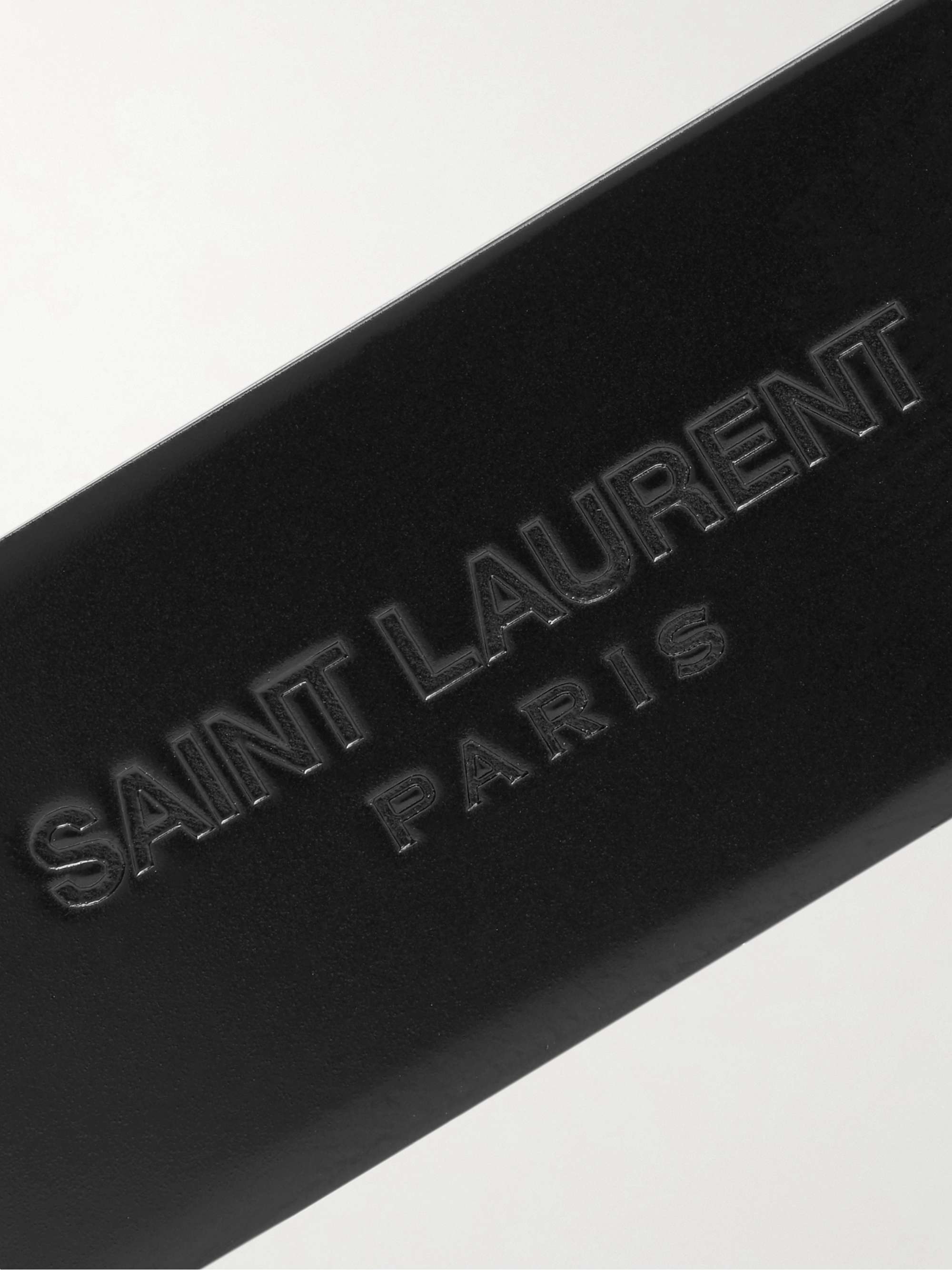 SAINT LAURENT Logo-Engraved Gunmetal-Tone Money Clip