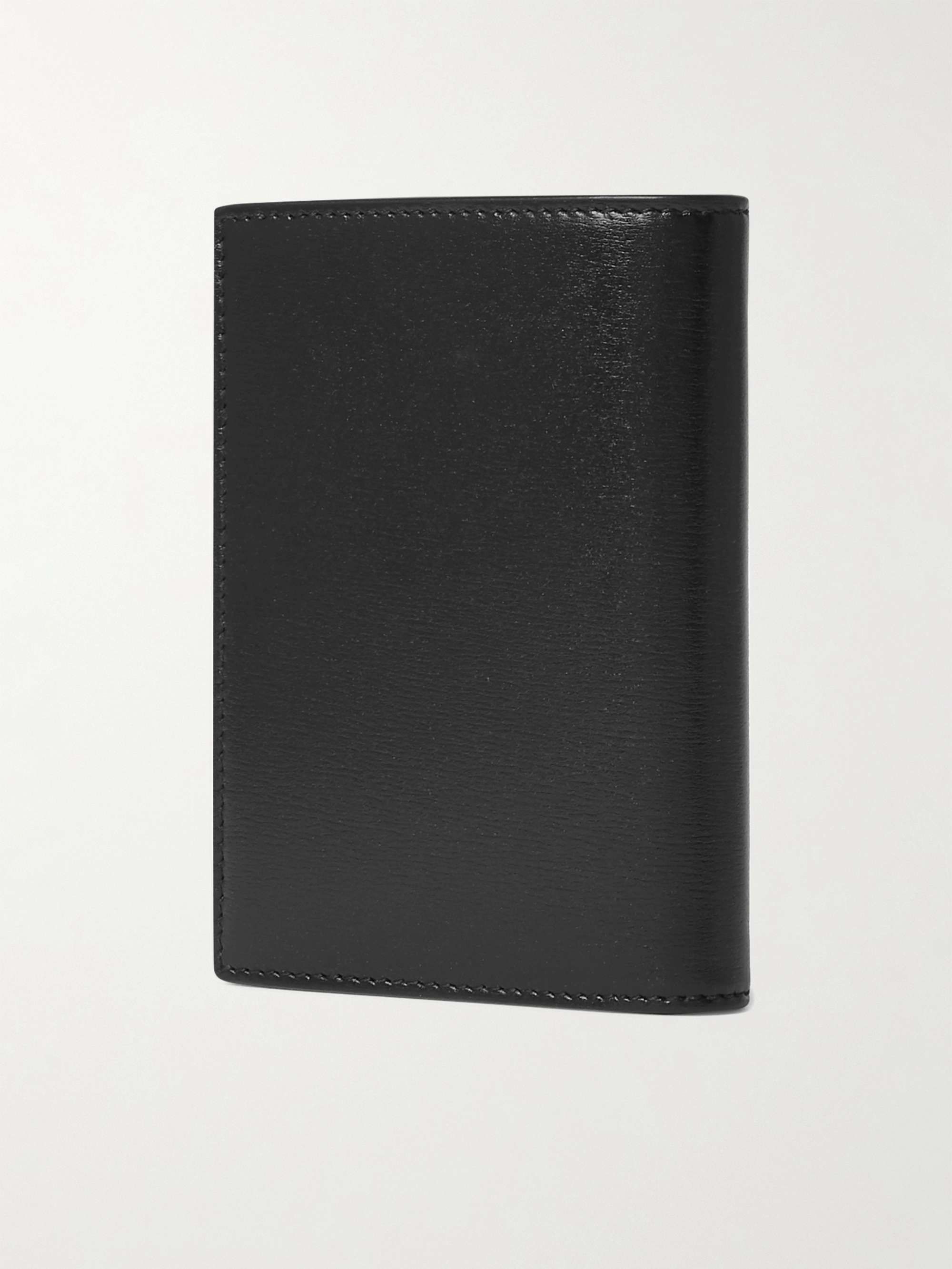 SAINT LAURENT Logo-Appliquéd Leather Billfold Wallet