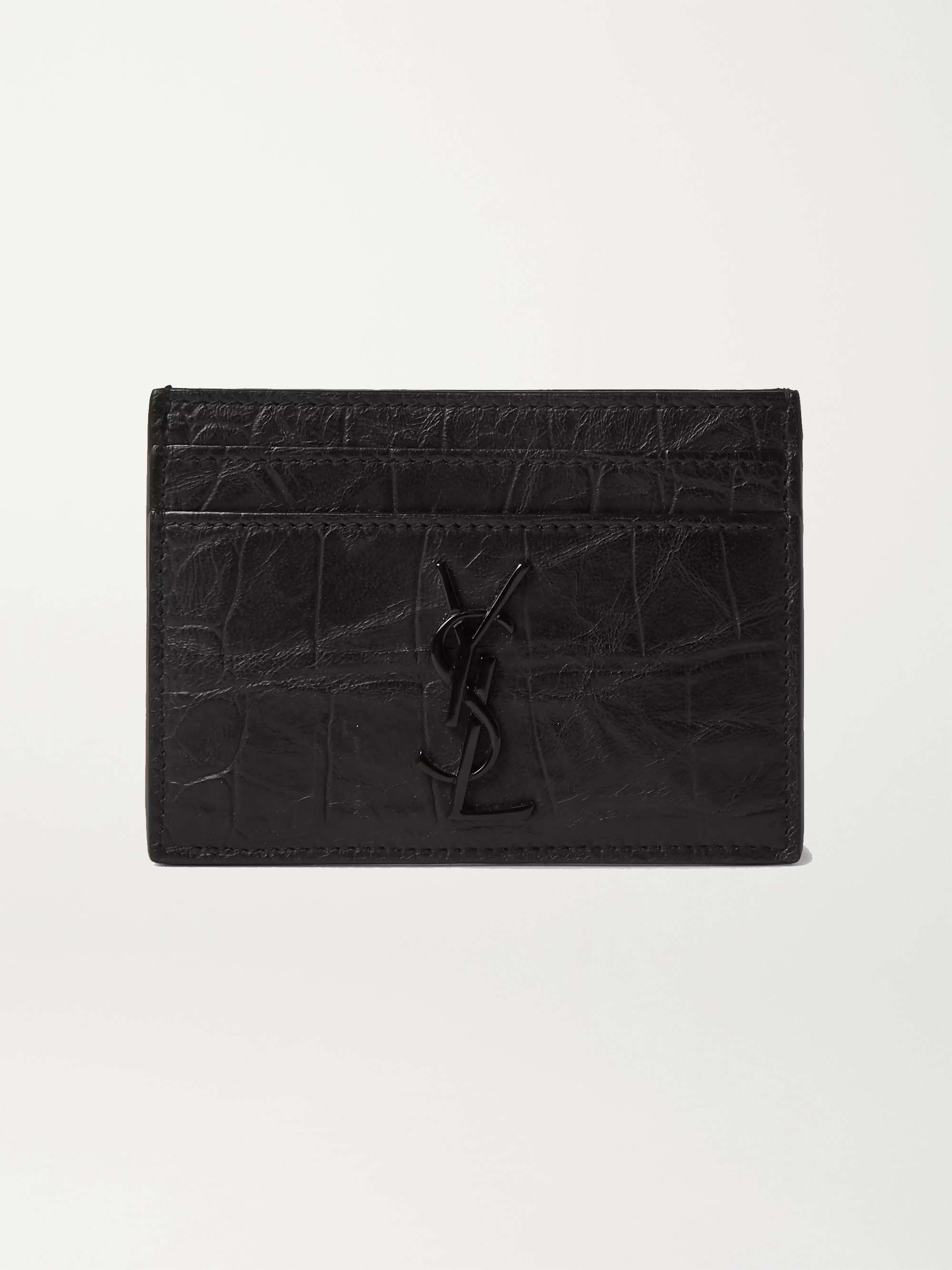 Saint Laurent Men's Ysl Leather Wallet