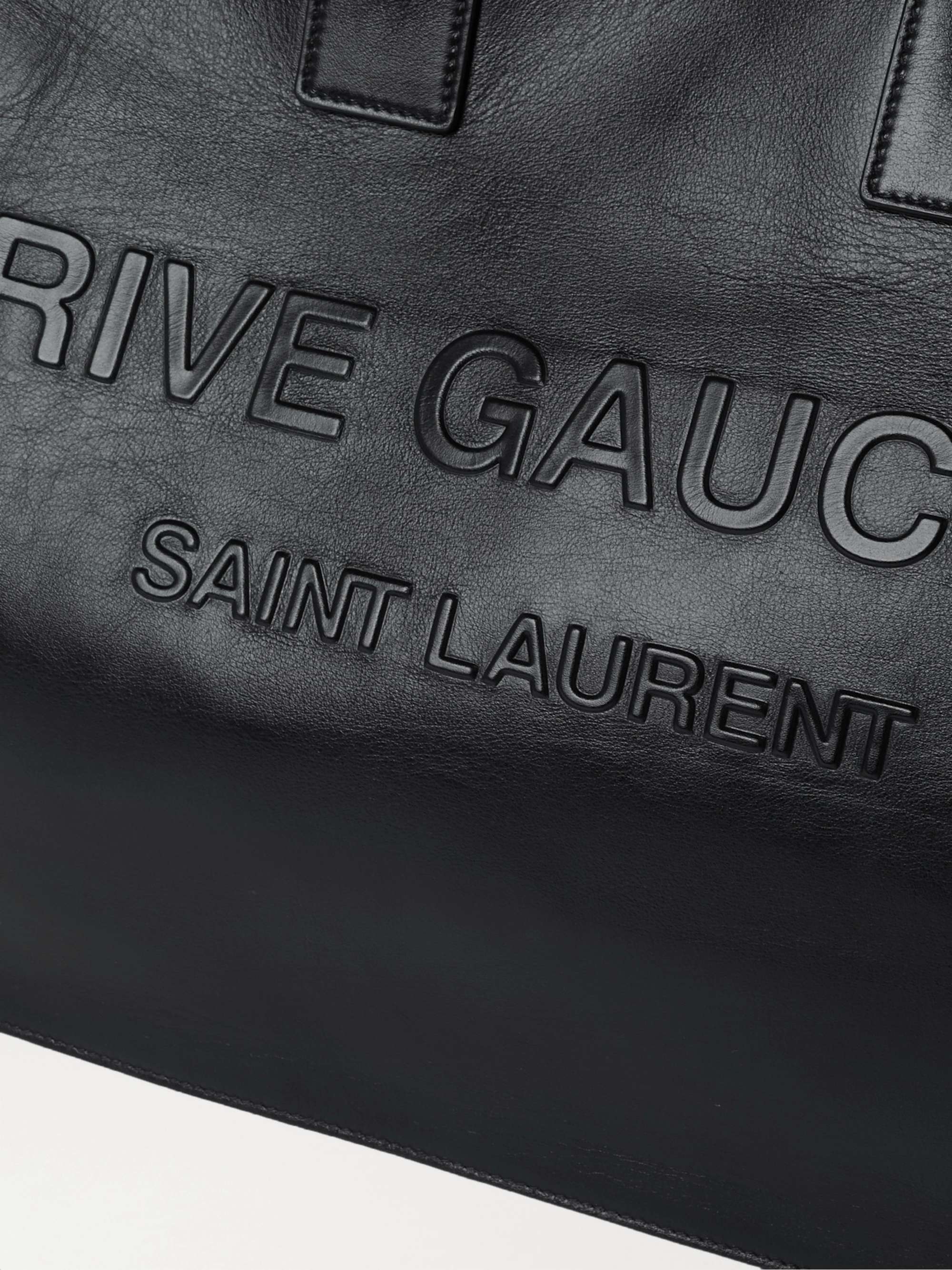 Saint Laurent Noe Stripe Tote in Black