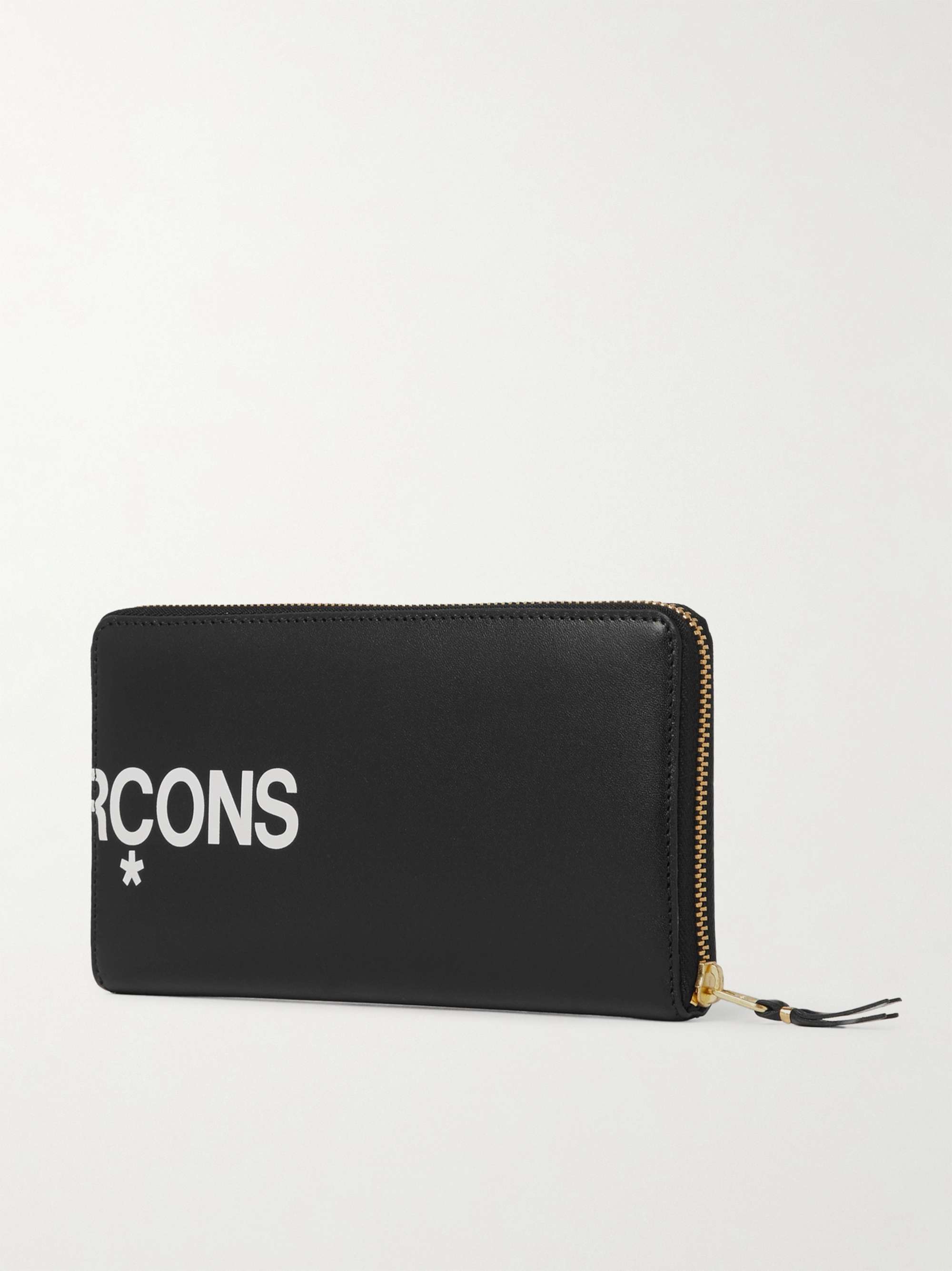 COMME DES GARÇONS Logo-Print Leather Zip-Around Wallet