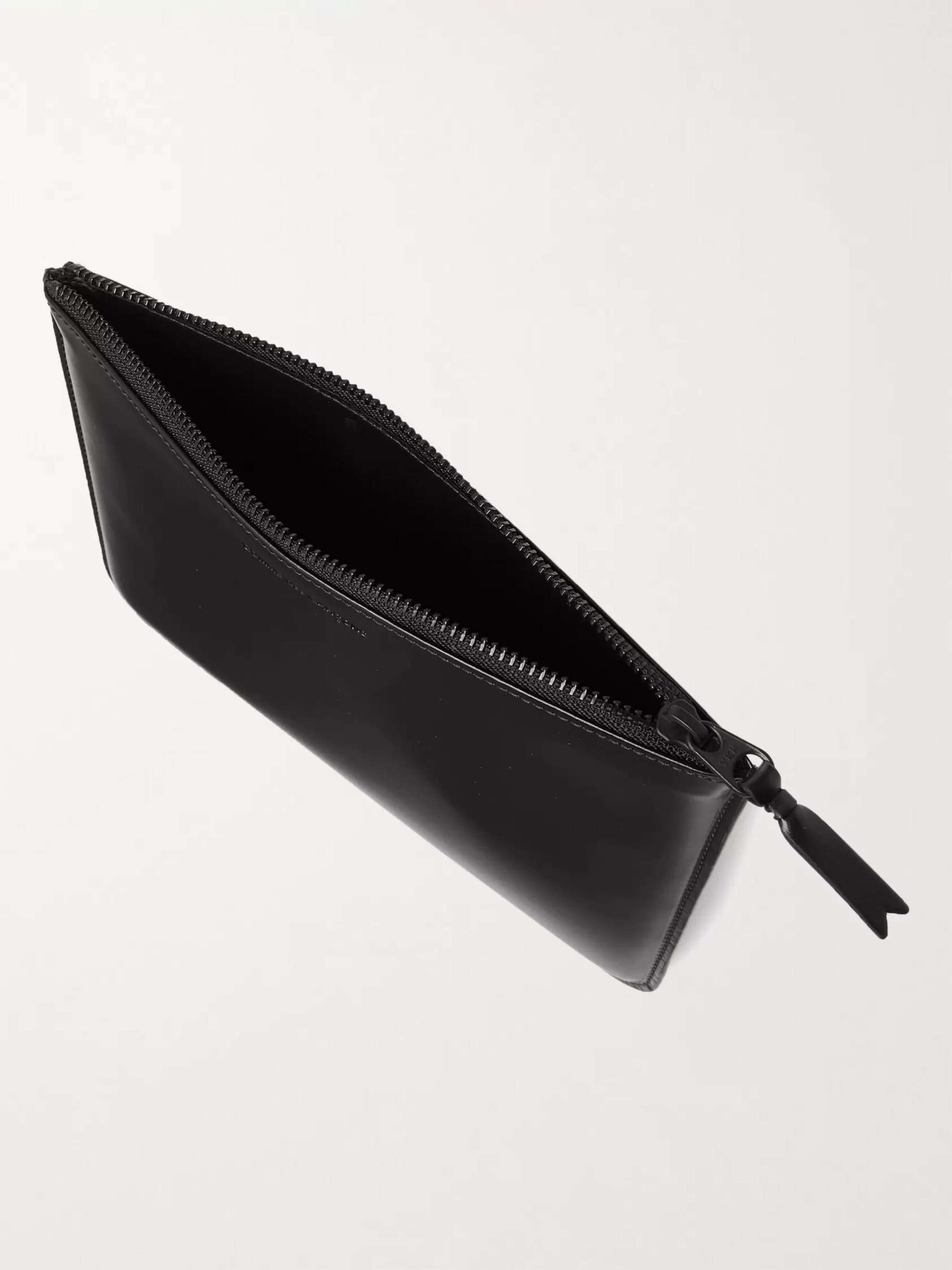 COMME DES GARÇONS Logo-Debossed Leather Pouch