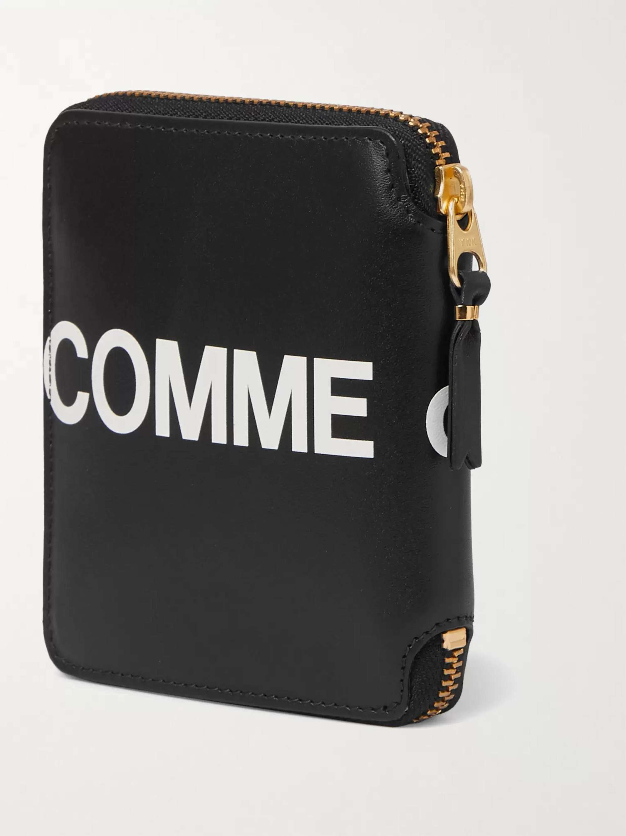 COMME DES GARÇONS Logo-Print Leather Zip-Around Wallet