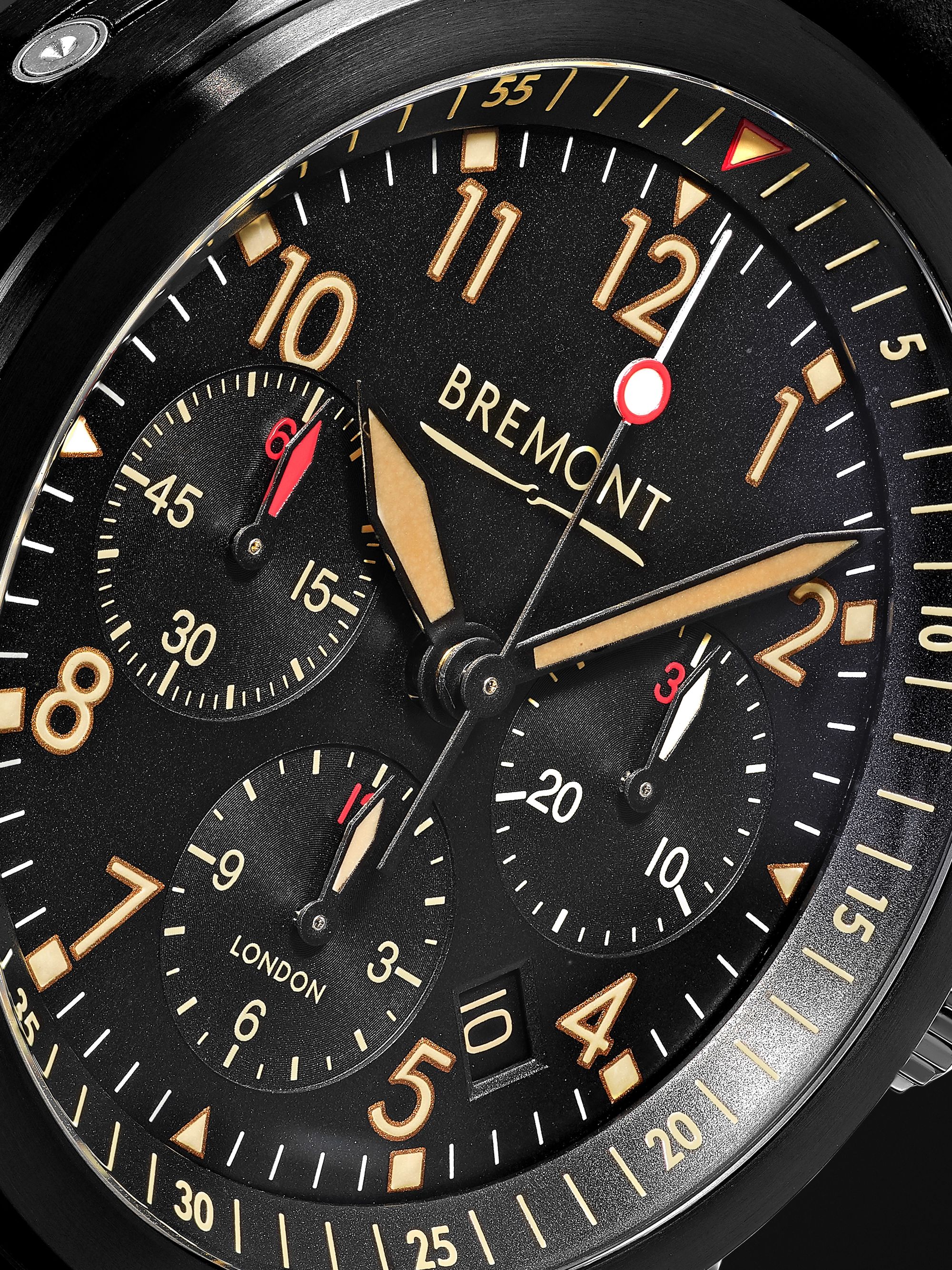 BREMONT ALT1-P2 Jet Automatic Chronograph 43mm Stainless Steel and Leather Watch