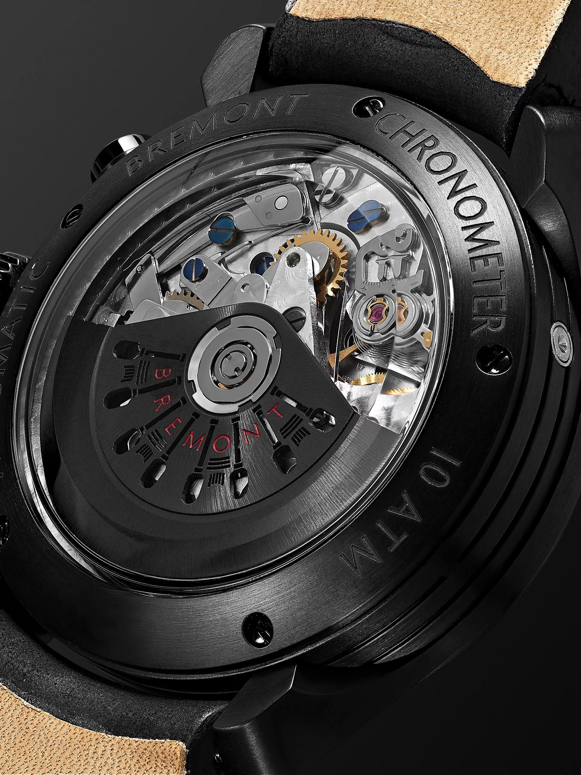 BREMONT ALT1-P2 Jet Automatic Chronograph 43mm Stainless Steel and Leather Watch