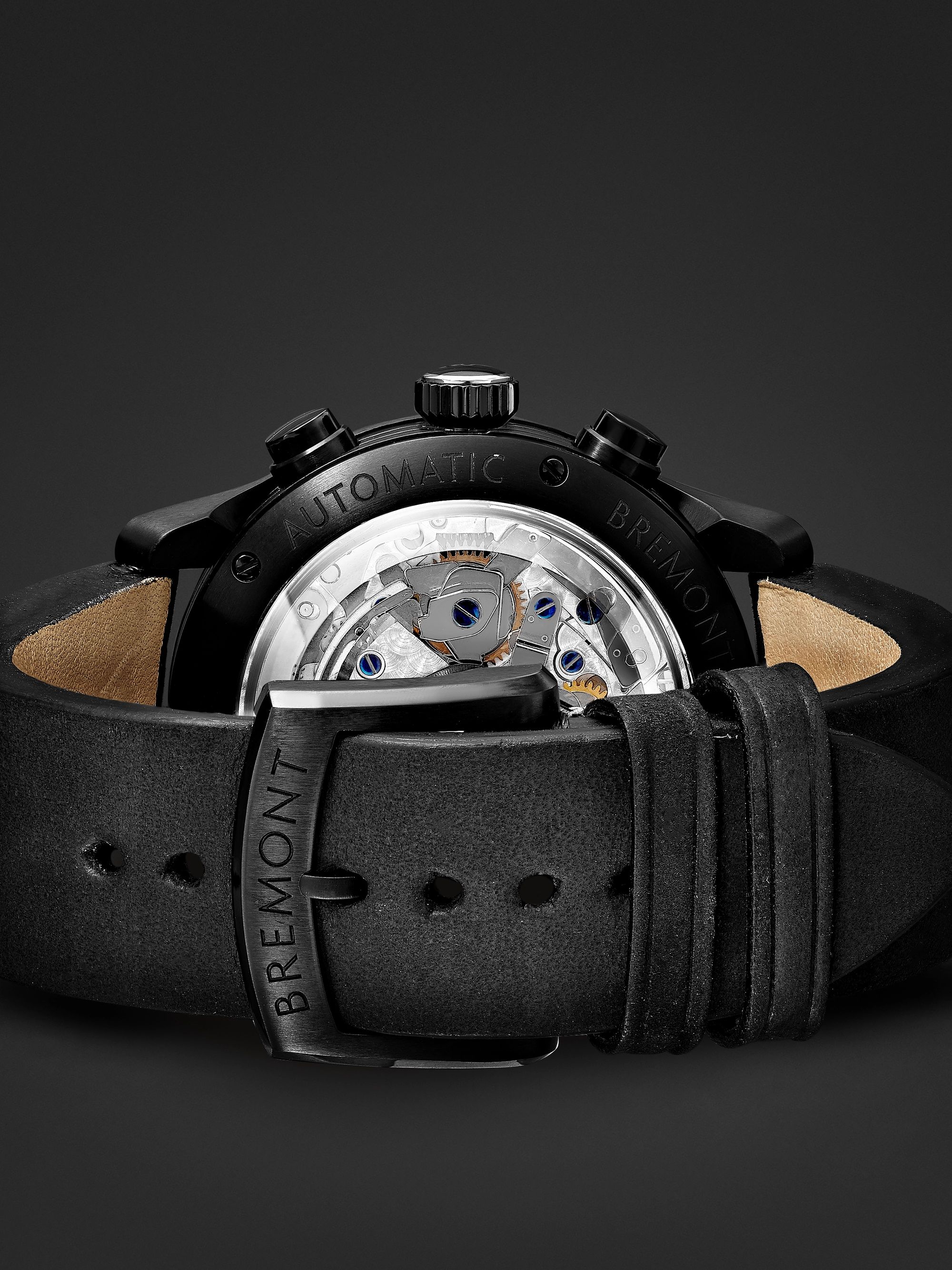 BREMONT ALT1-P2 Jet Automatic Chronograph 43mm Stainless Steel and Leather Watch