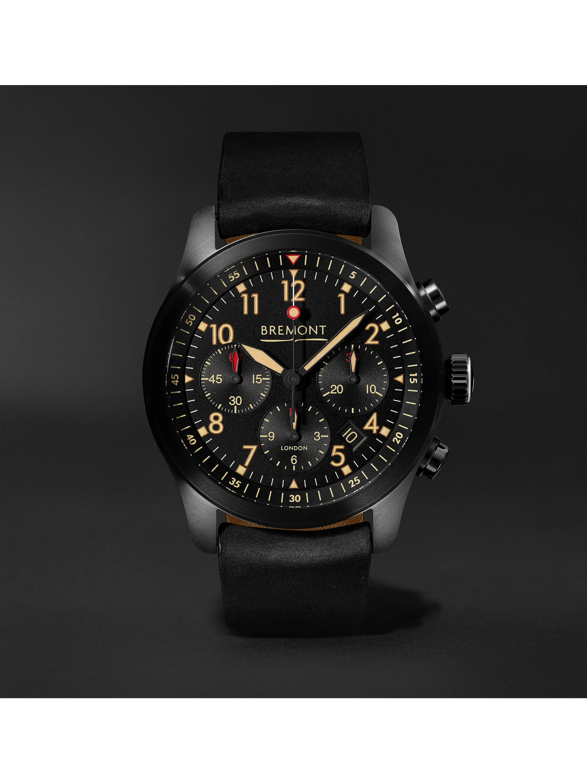Bremont ALT1-P2 Jet Automatic Chronograph 43mm Stainless Steel and Leather Watch