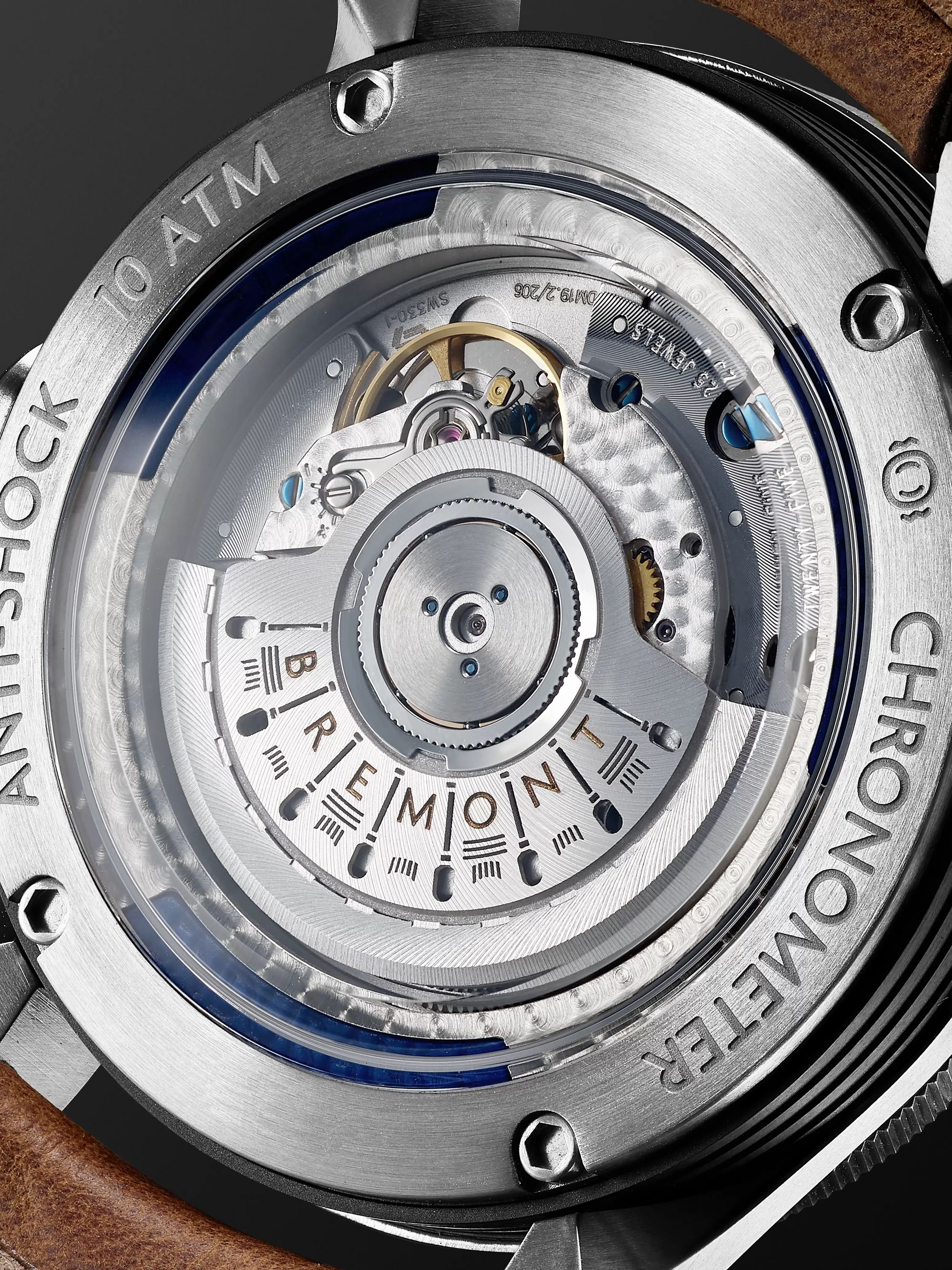BREMONT ionBird 43mm Automatic GMT Titanium and Nubuck Watch, Ref. No. IONBIRDMODEL12020-R-S