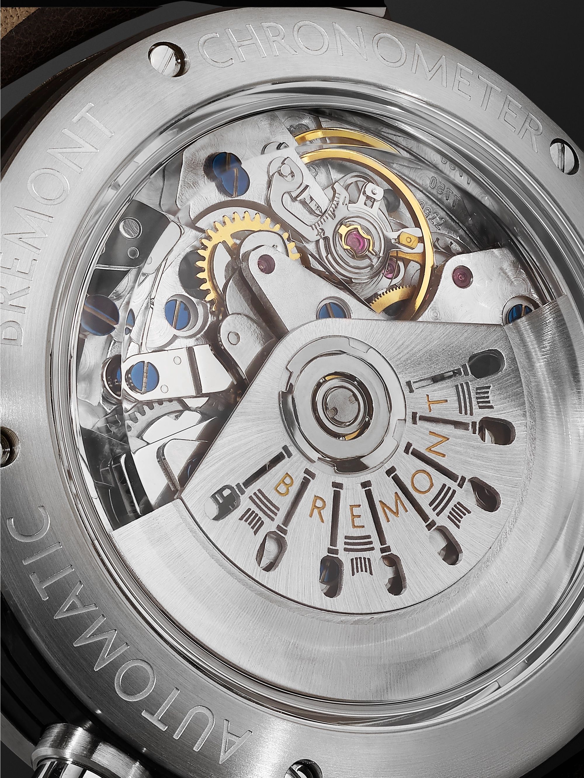 BREMONT ALT1-C Griffon Automatic Chronograph 43mm Stainless Steel and Leather Watch, Ref. No. ALT1-C-GRIFFON-R-S