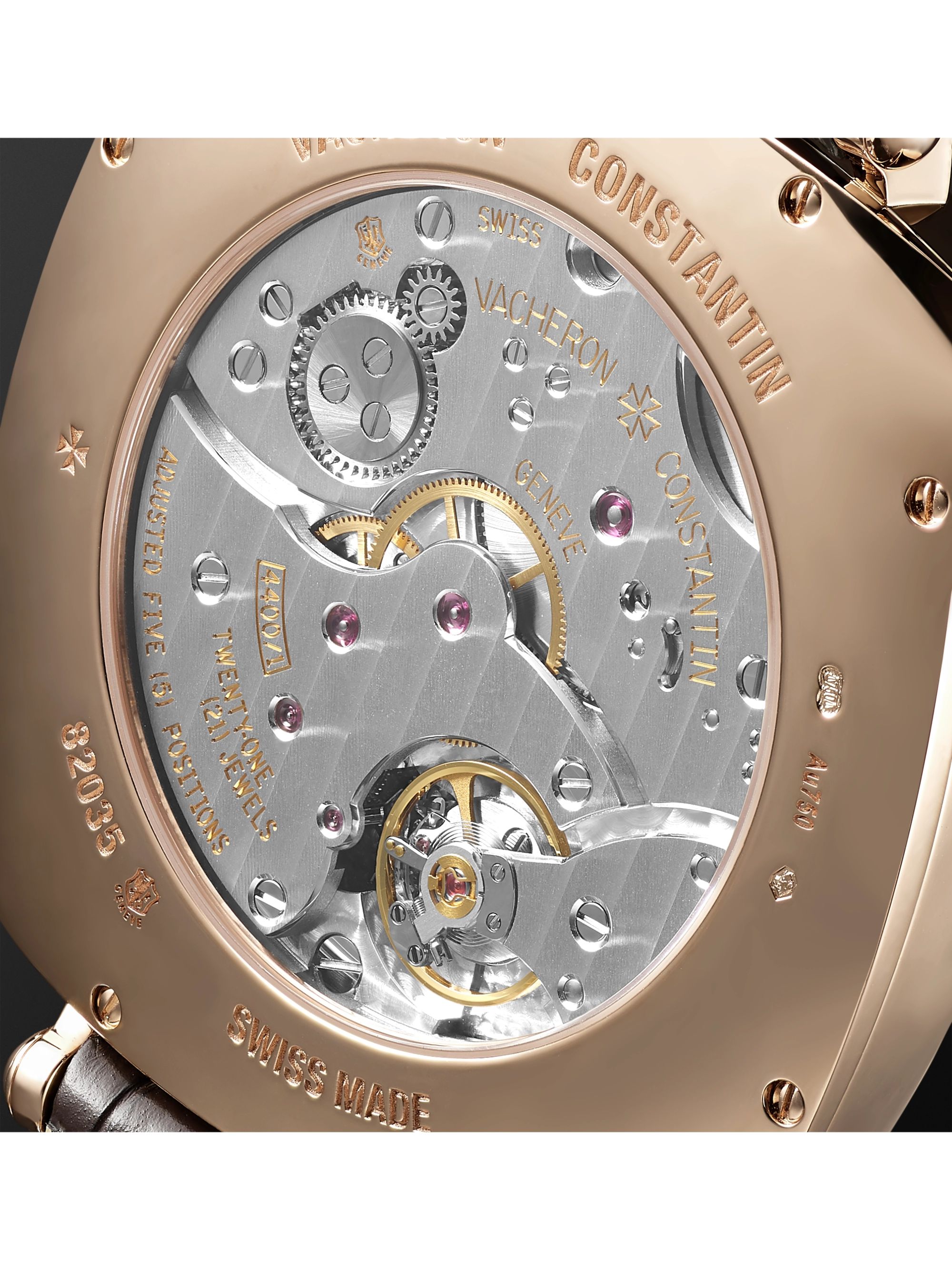 VACHERON CONSTANTIN Historiques American 1921 Hand-Wound 40mm 18-Karat Pink Gold and Alligator Watch, Ref. No. 82035/000R-9359