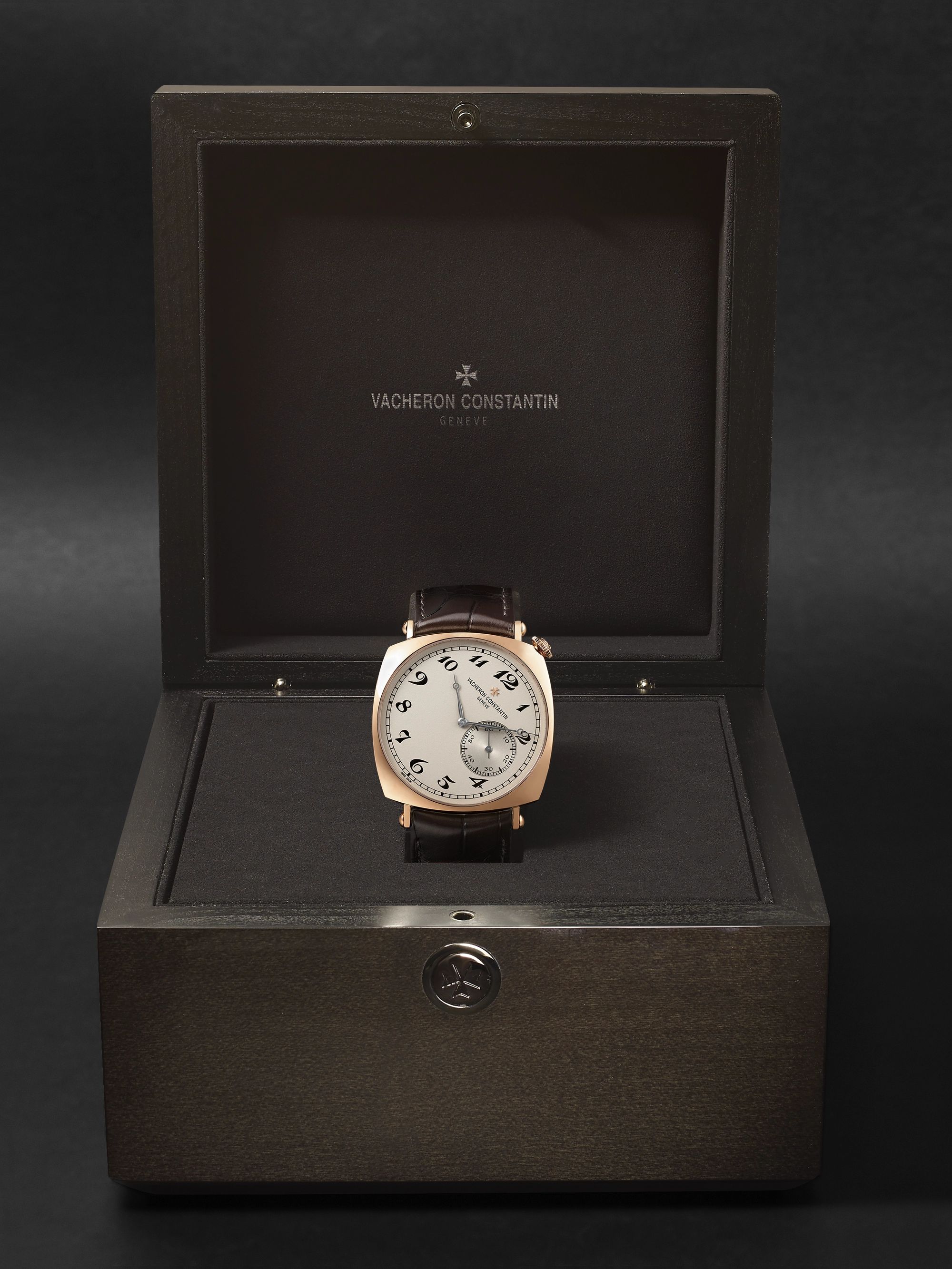VACHERON CONSTANTIN Historiques American 1921 Hand-Wound 40mm 18-Karat Pink Gold and Alligator Watch, Ref. No. 82035/000R-9359