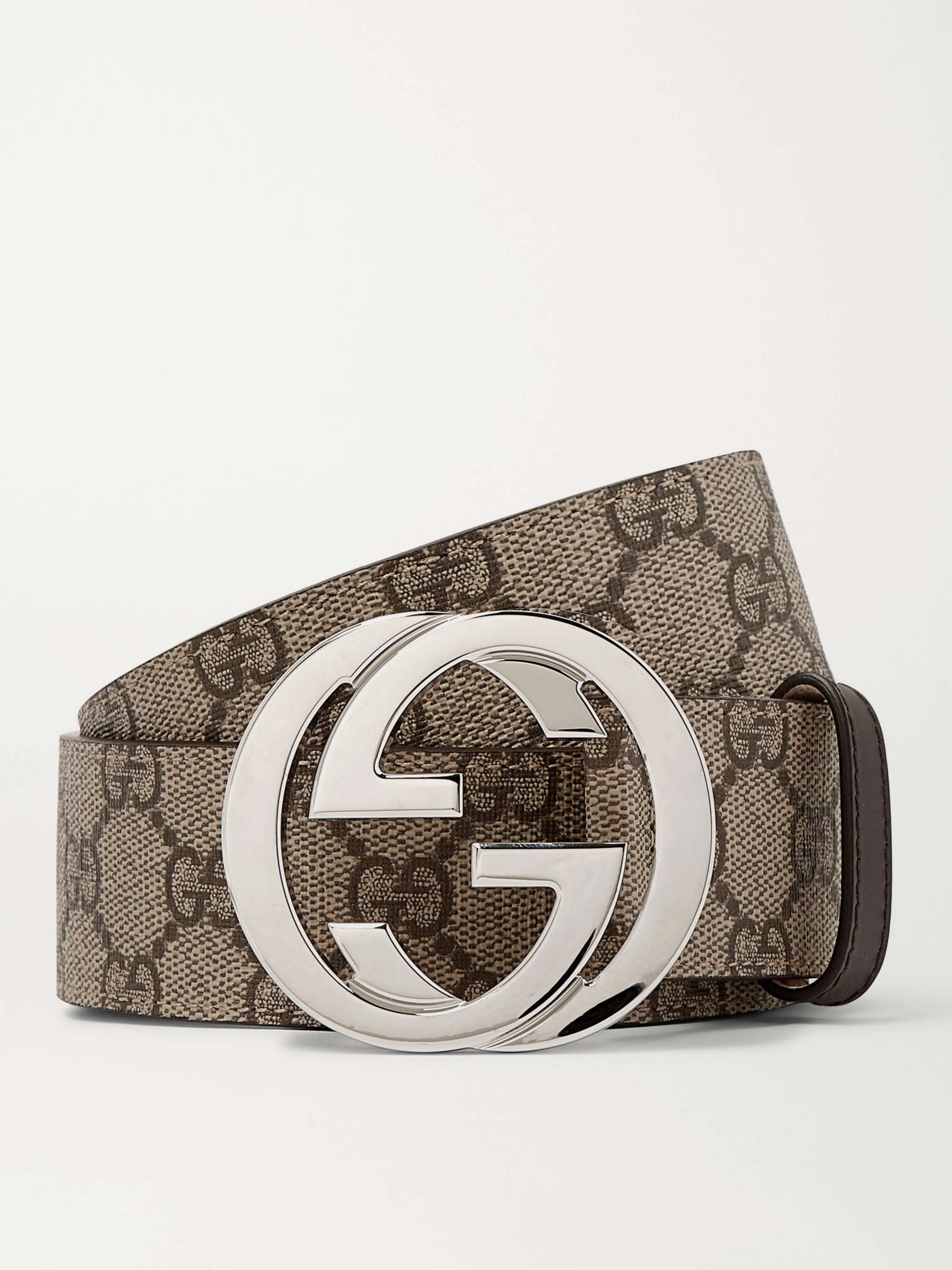 monogram belt brown