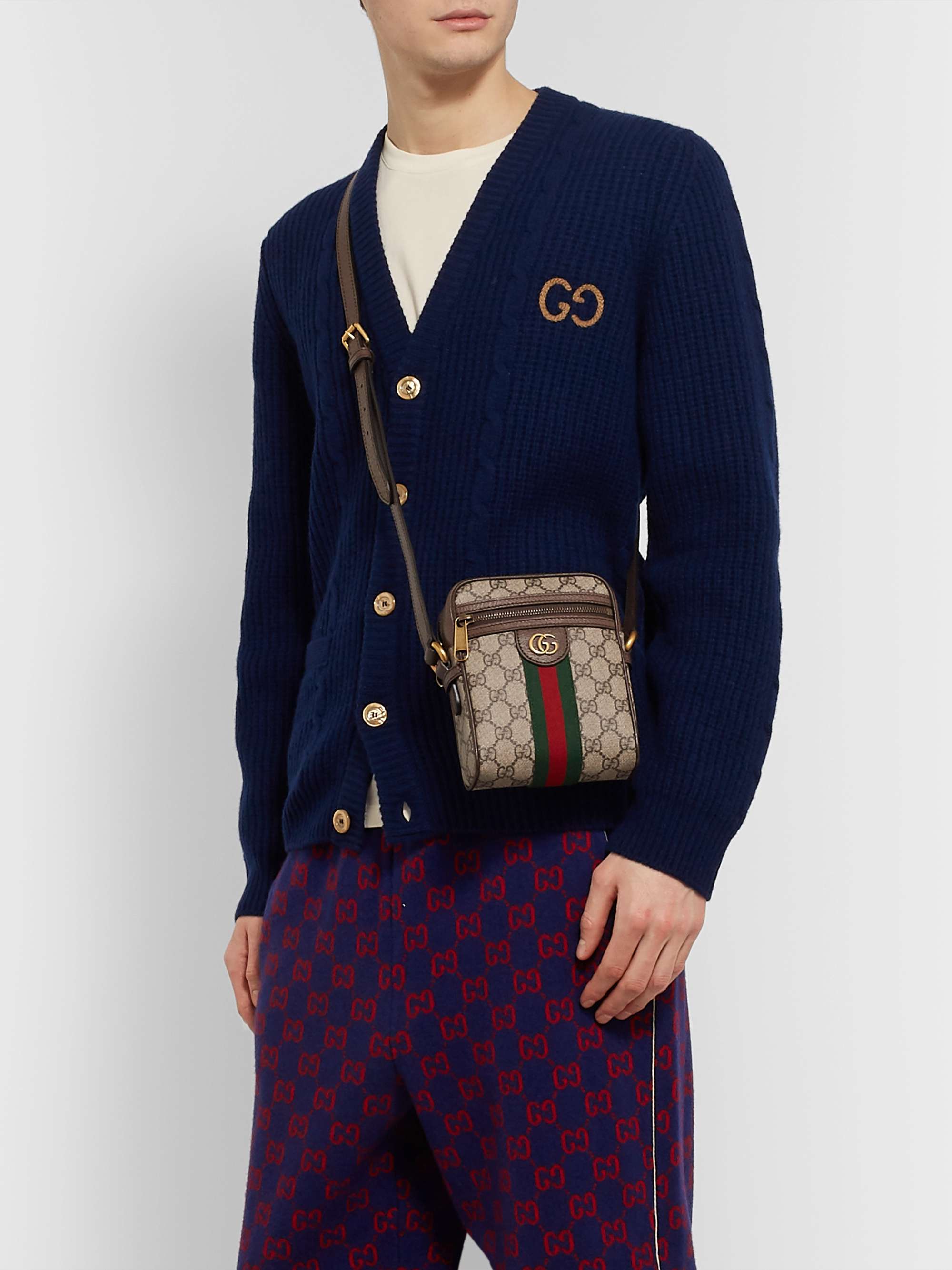 Gucci Monogram Crossbody Bag for Men