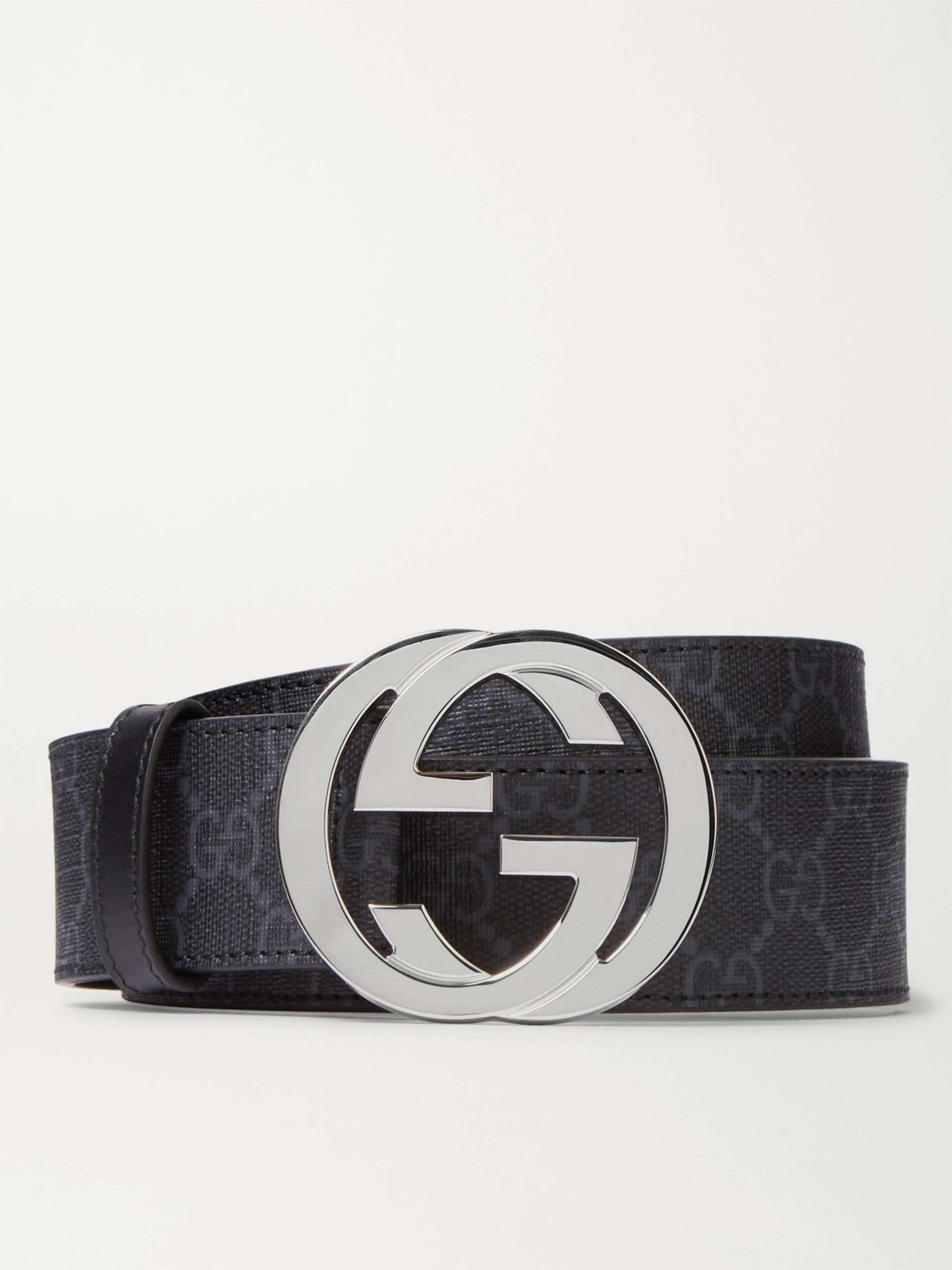 Gucci Men's GG Supreme Leather Belt