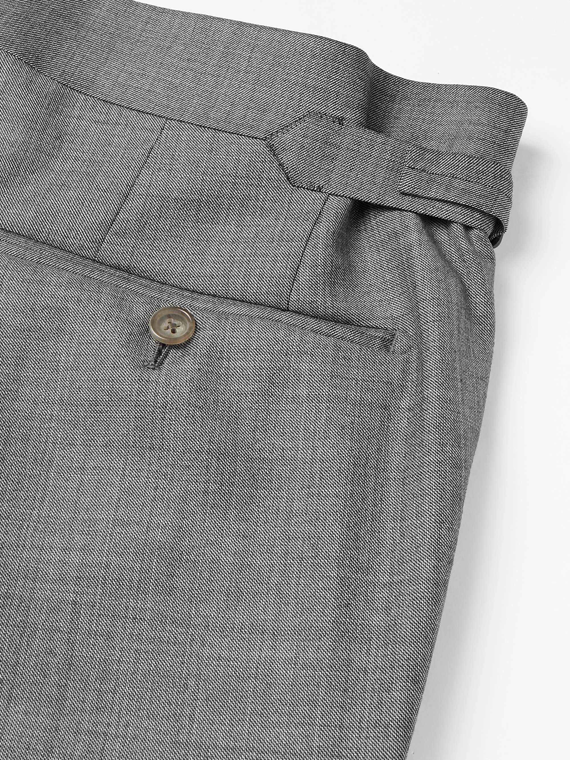 TOM FORD Slim-Fit Super 110s Sharkskin Wool Suit Trousers