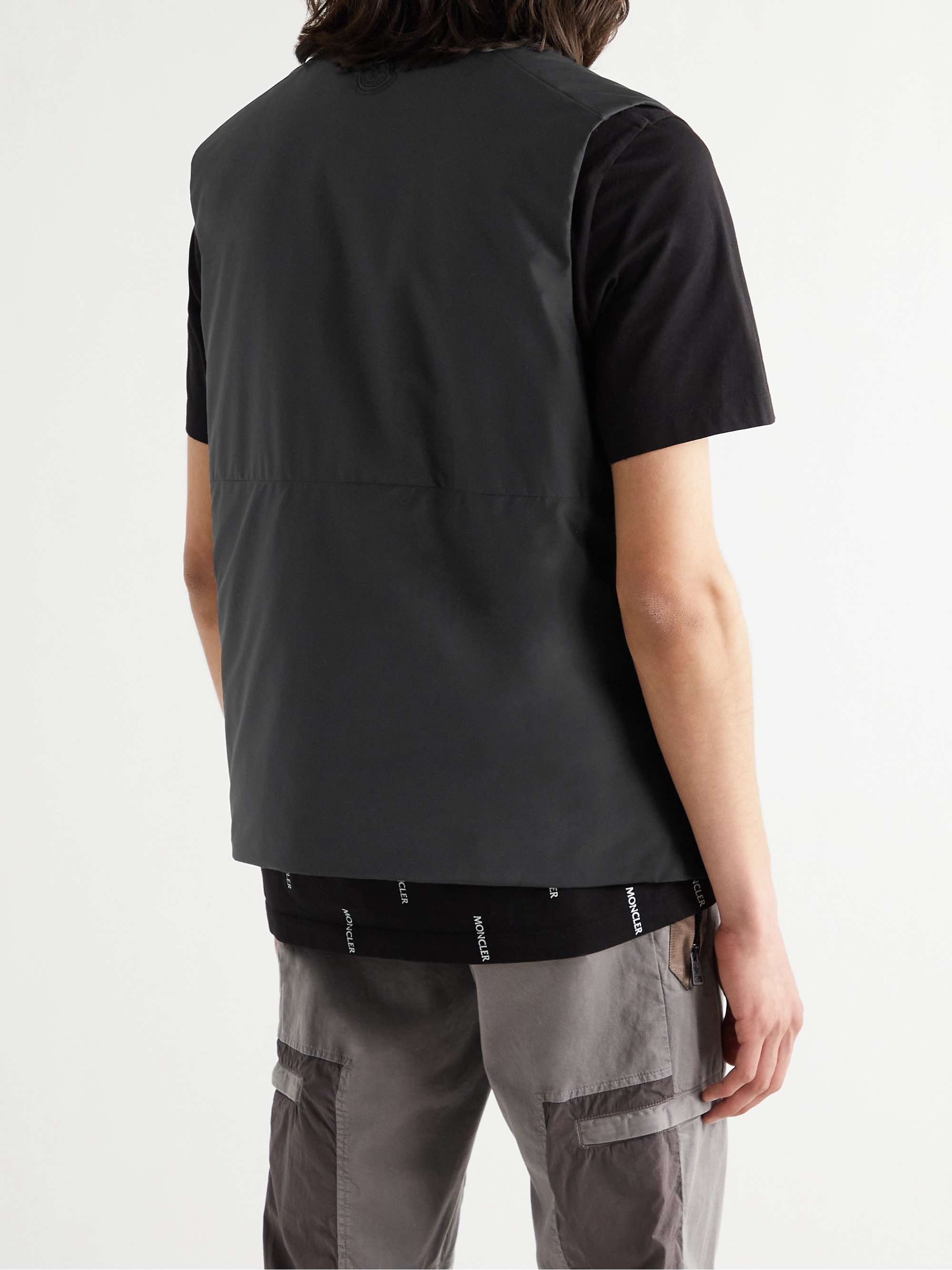 MONCLER Dulac Matte-Nylon Half-Zip Down Gilet