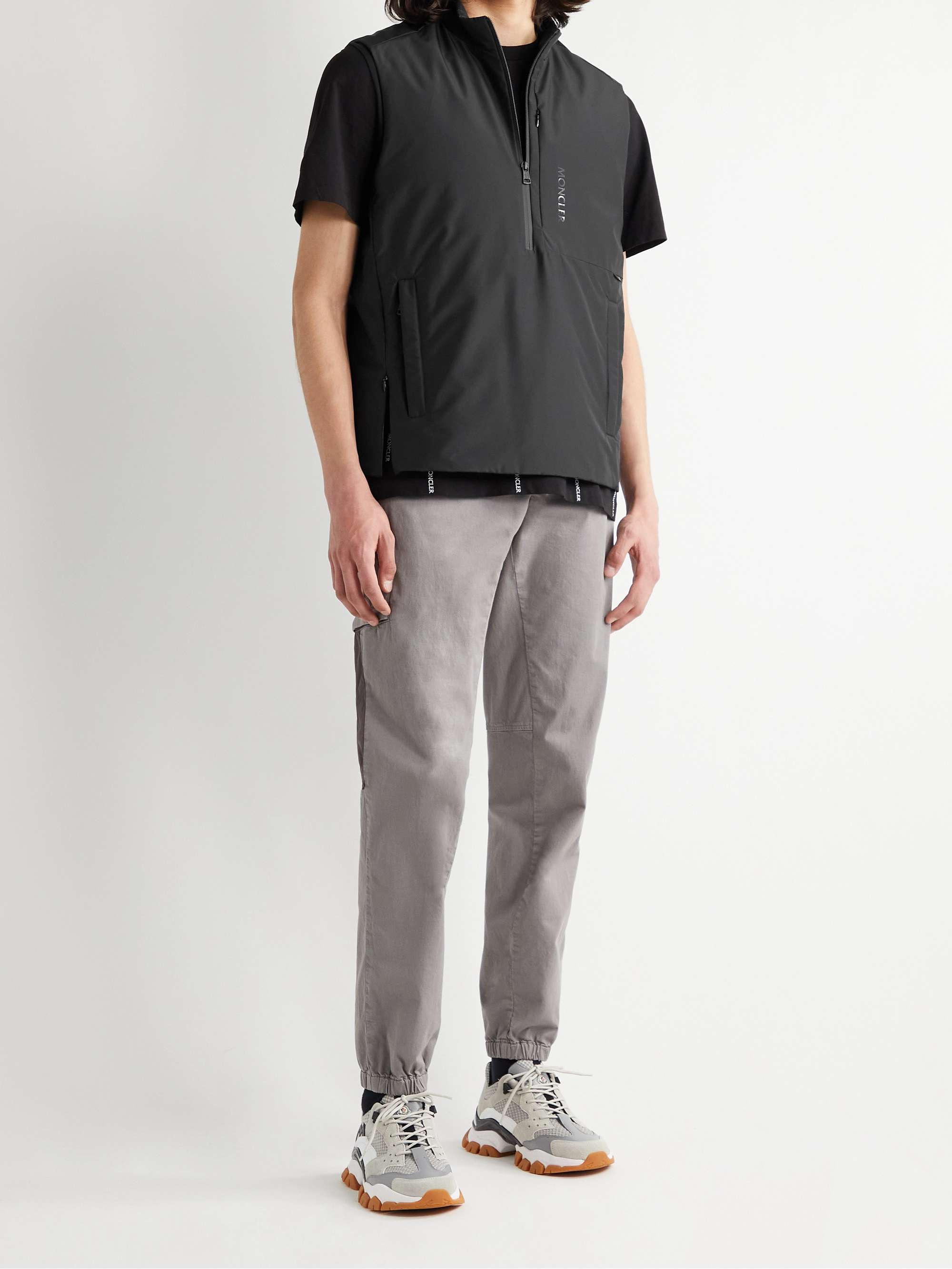 MONCLER Dulac Matte-Nylon Half-Zip Down Gilet