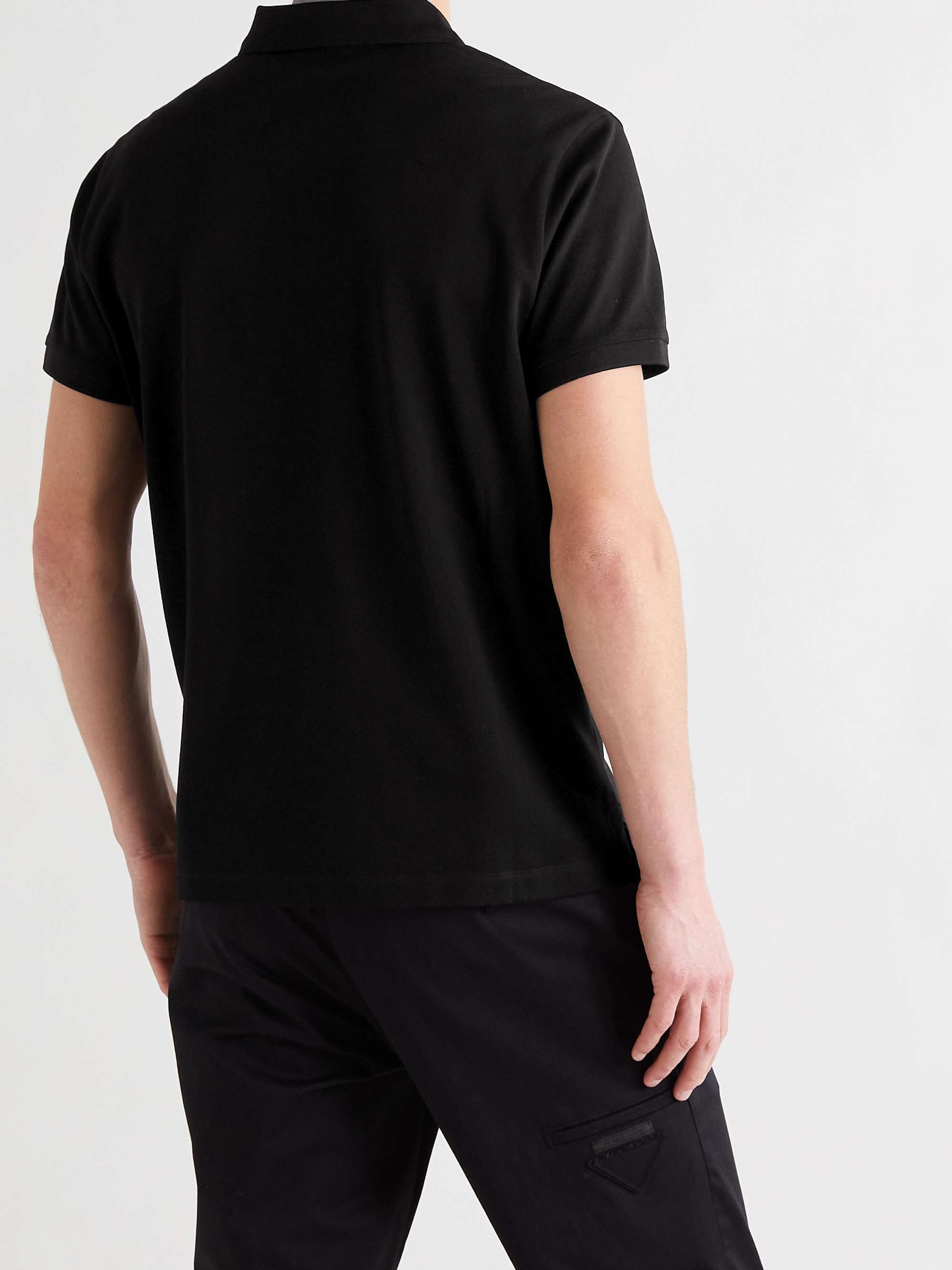 MONCLER Cotton-Piqué Polo Shirt