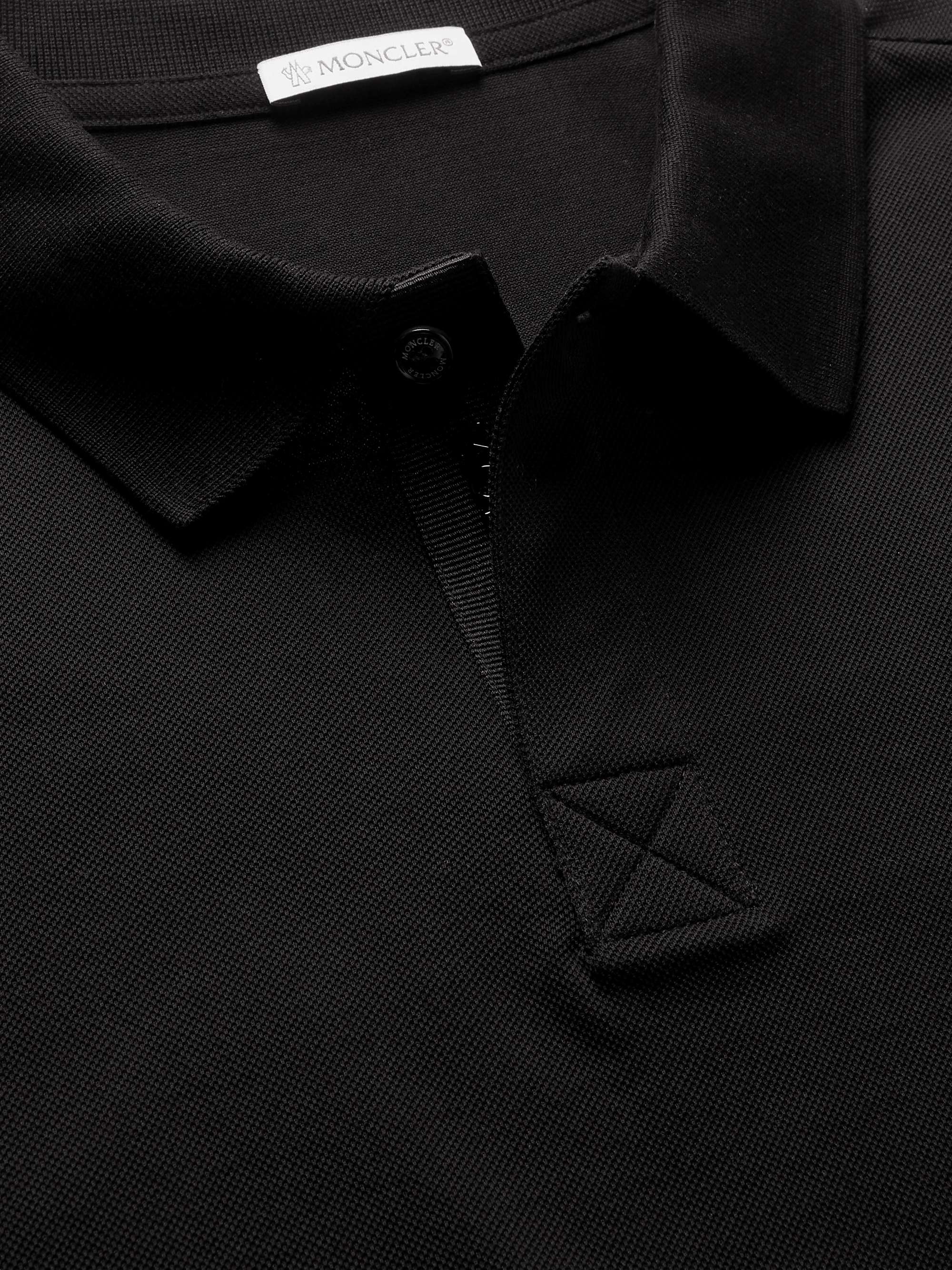 MONCLER Cotton-Piqué Polo Shirt