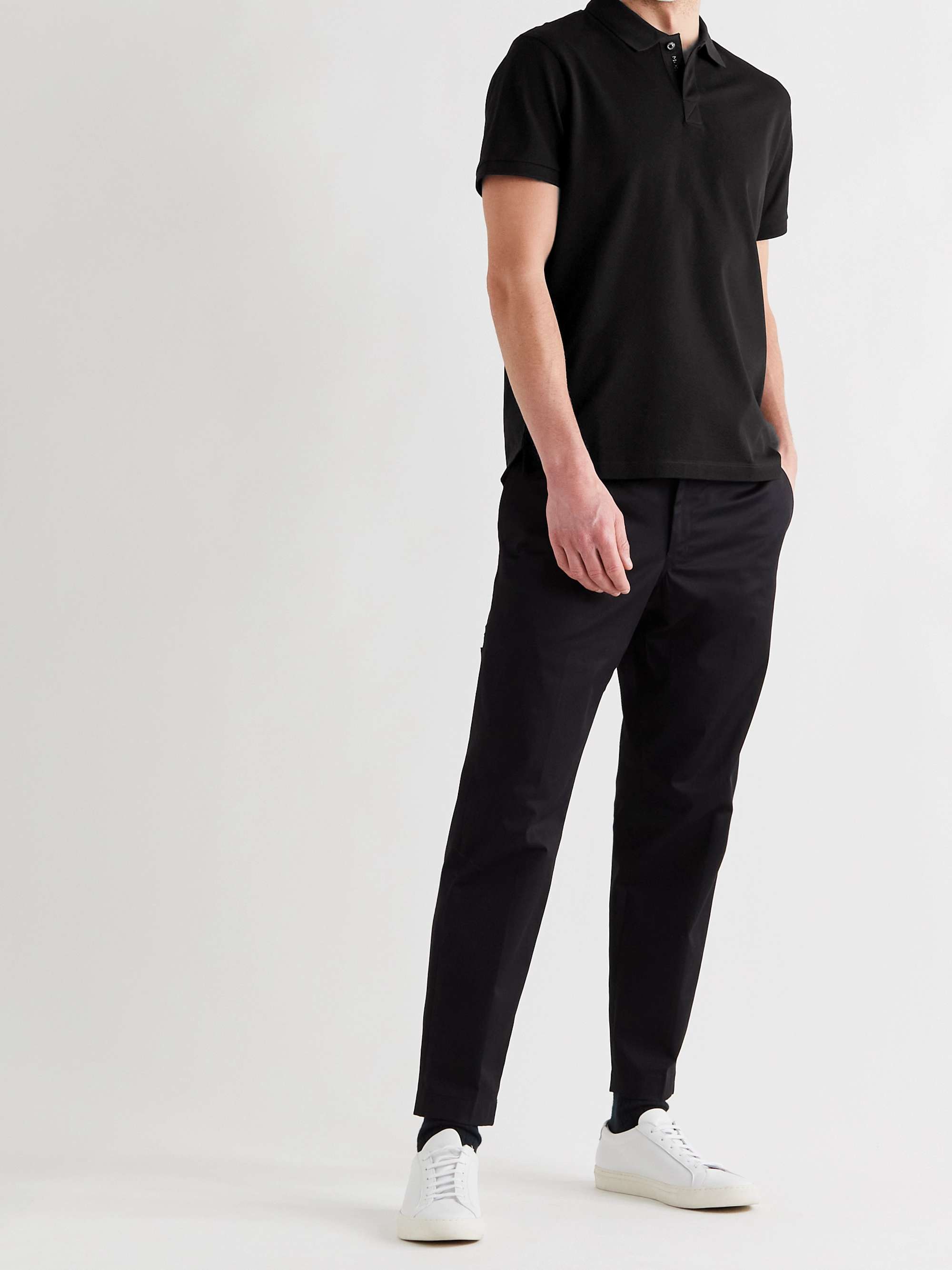 MONCLER Cotton-Piqué Polo Shirt