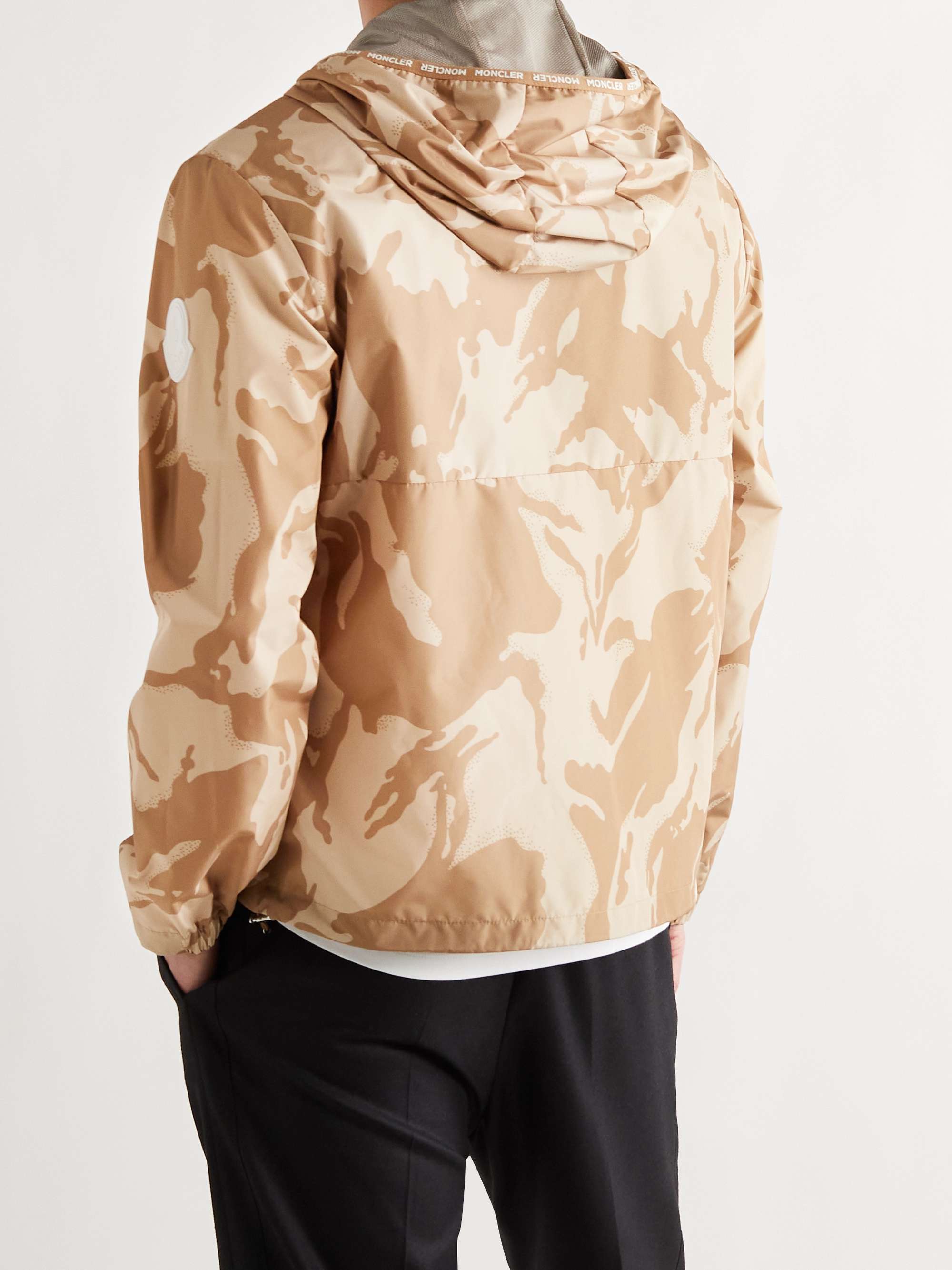 MONCLER Chardon Camouflage-Print Nylon Hodded Jacket