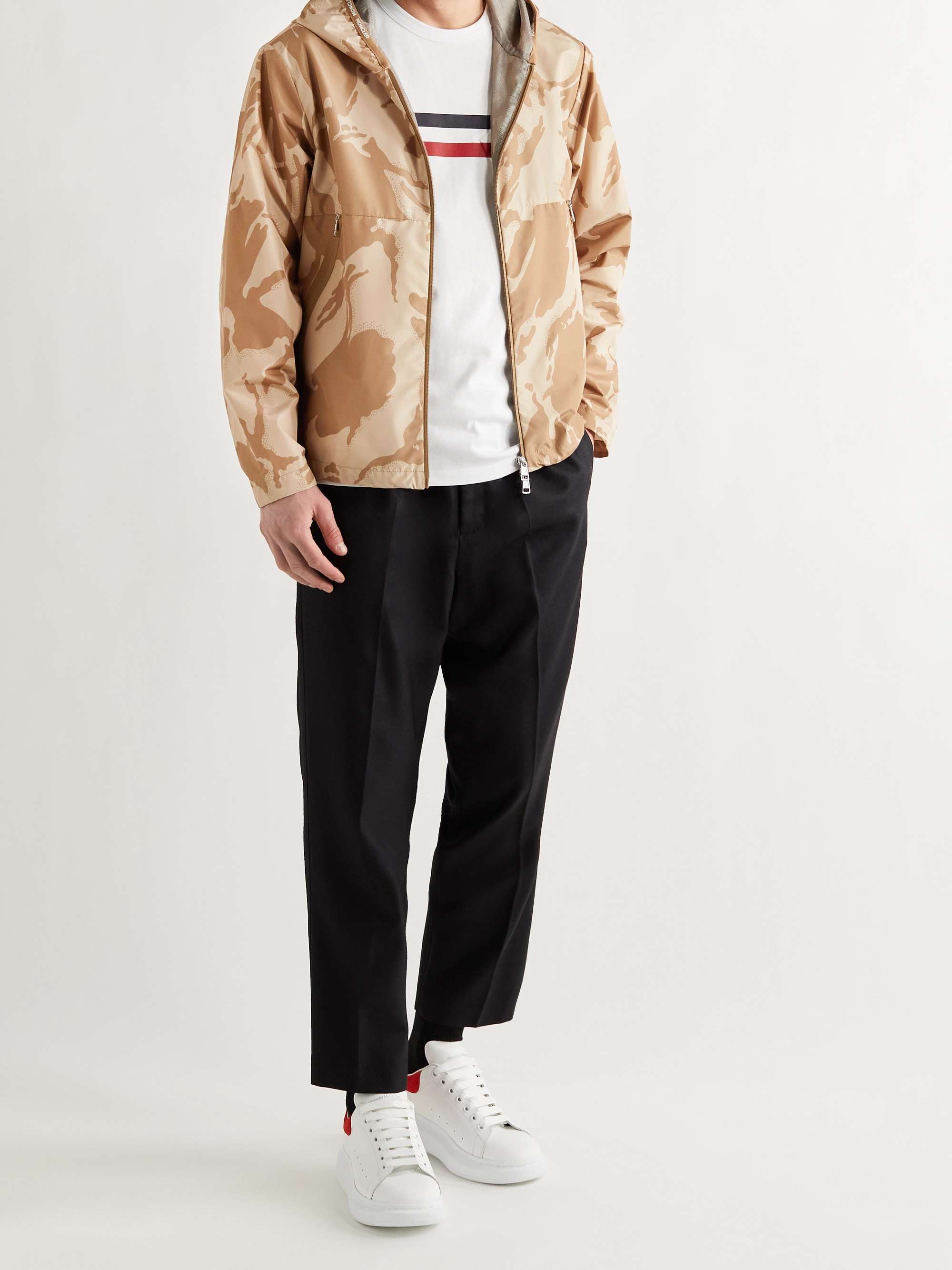 MONCLER Chardon Camouflage-Print Nylon Hodded Jacket