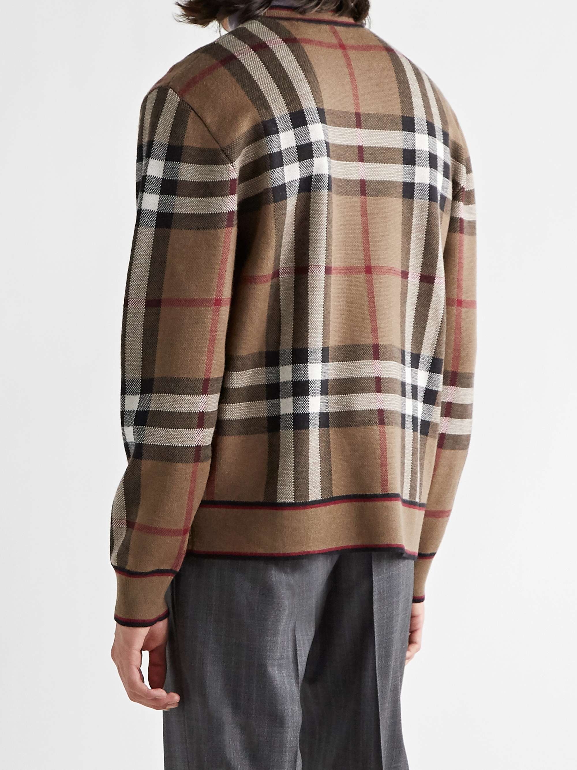BURBERRY Checked Merino Wool Sweater