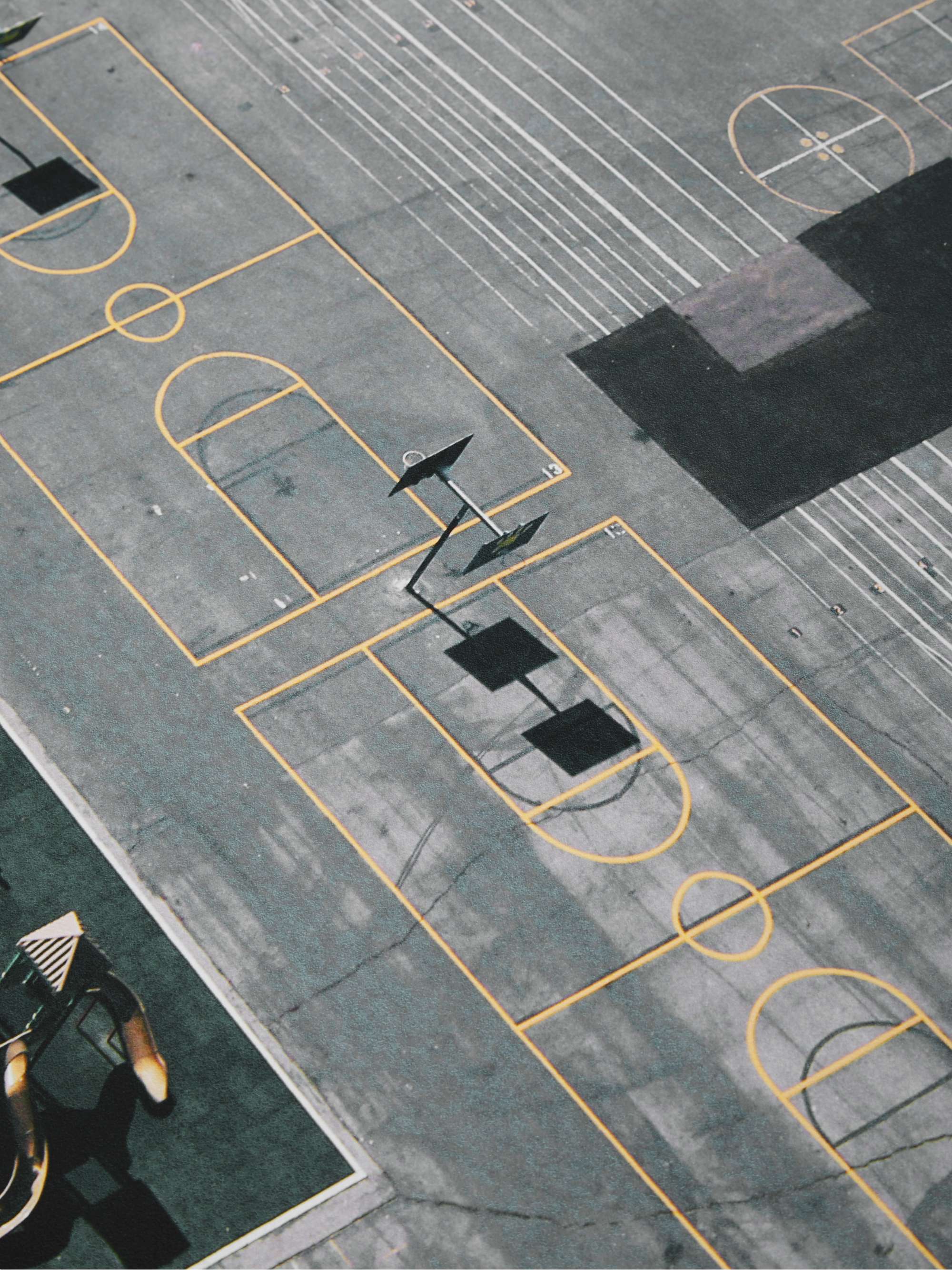 PIECES + Karl Hab Court Lines Print, 18" x 24"
