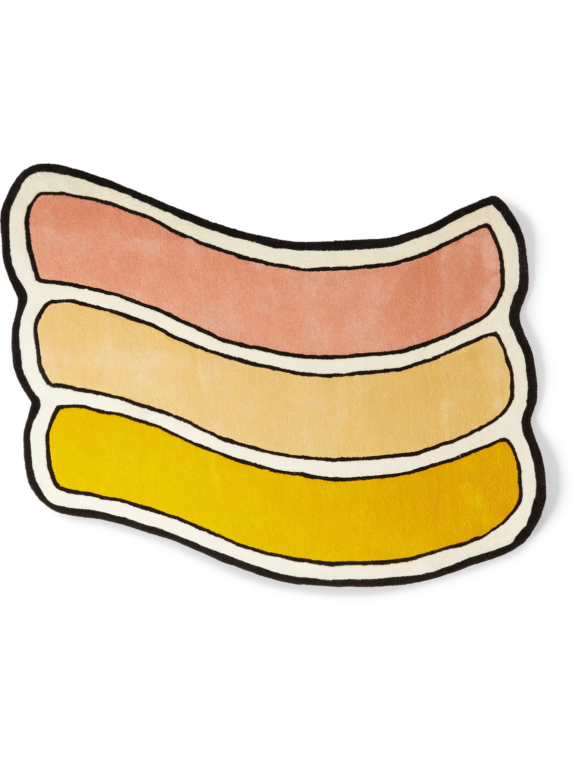 PIECES – Triple Stripe Patterned Rug, 6′ x 9′