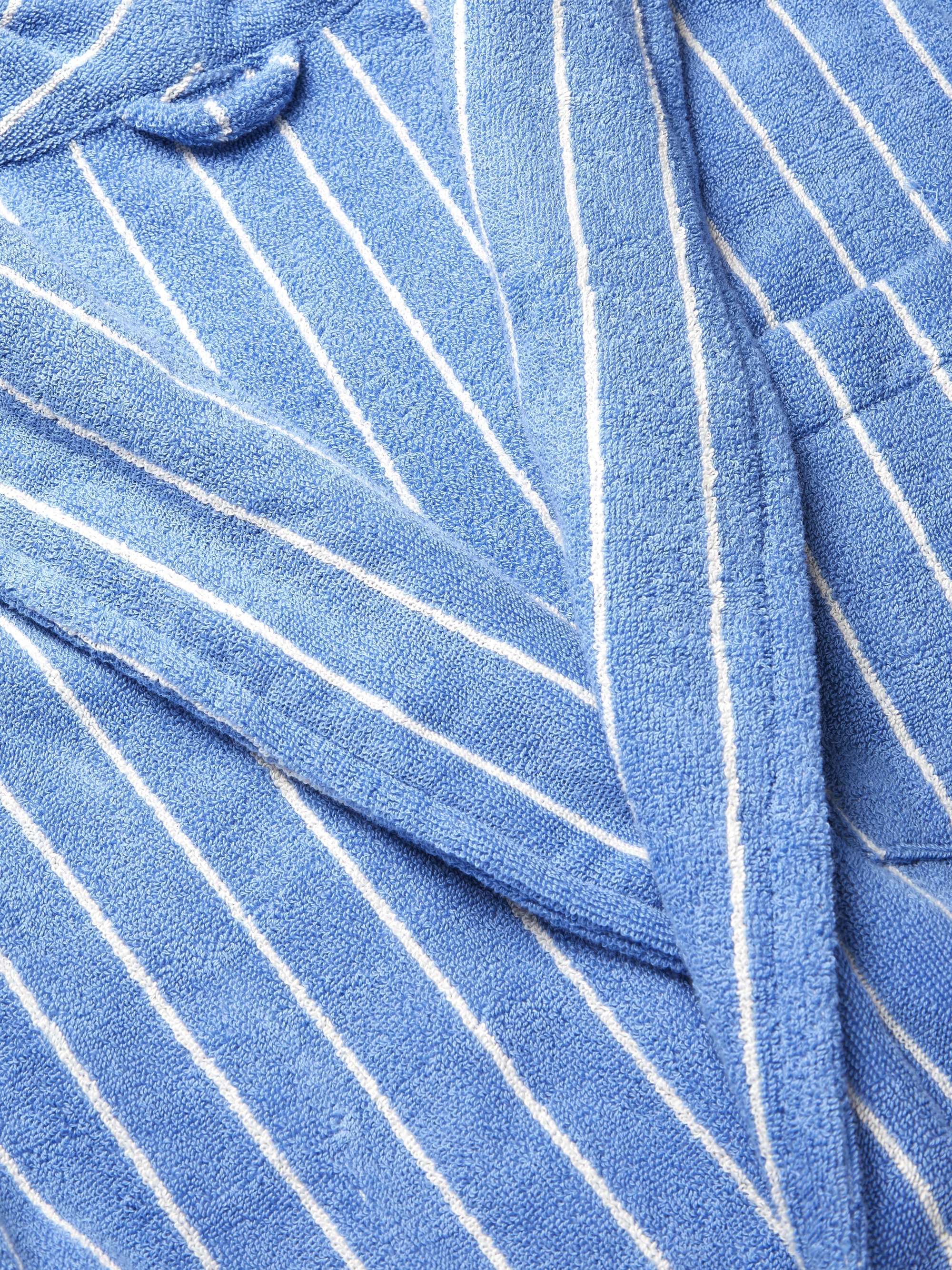 TEKLA Striped Organic Cotton-Terry Robe