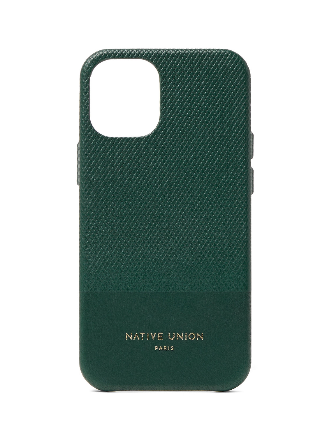NATIVE UNION – Clic Heritage Textured-Leather iPhone 12 Mini Case