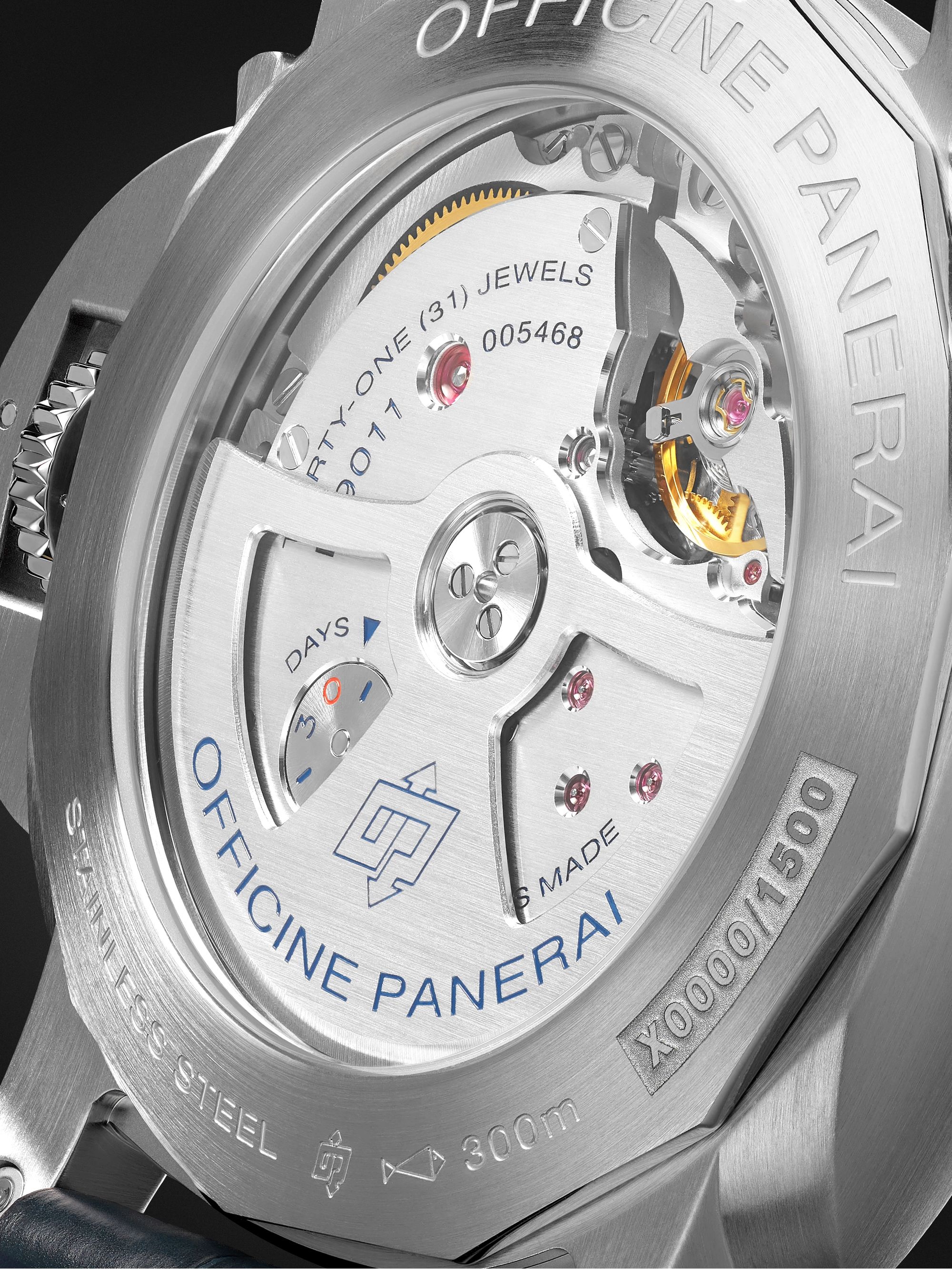 PANERAI Luminor GMT Automatic 44mm Stainless Steel and Alligator Watch, Ref. No. PAM01033